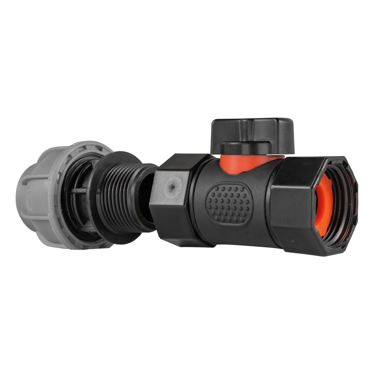 20mm MDPE Straight with In-Line BSPF Threaded Valve for Drip Irrigation Fitting