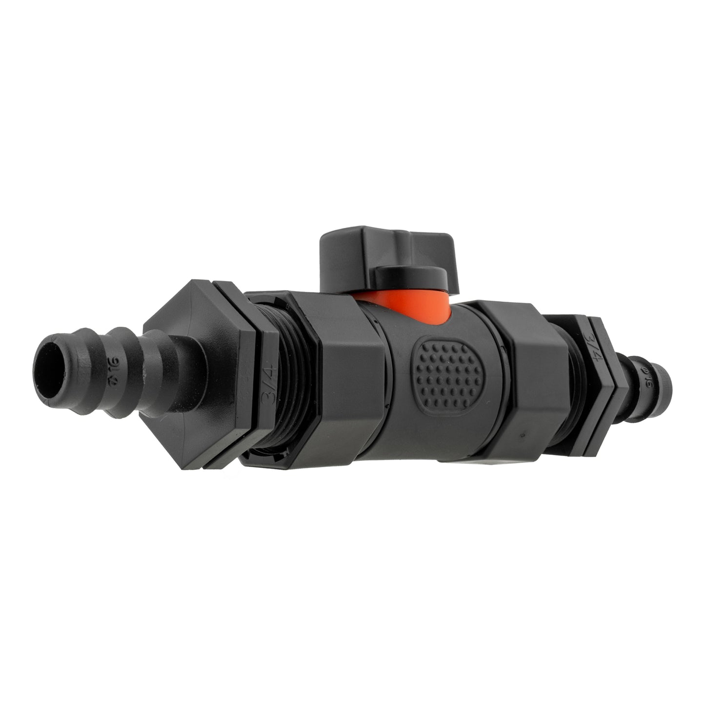 In-Line BSPF Valve with 2 x 16mm Barbed Straight Connectors Outdoor Watering Kit