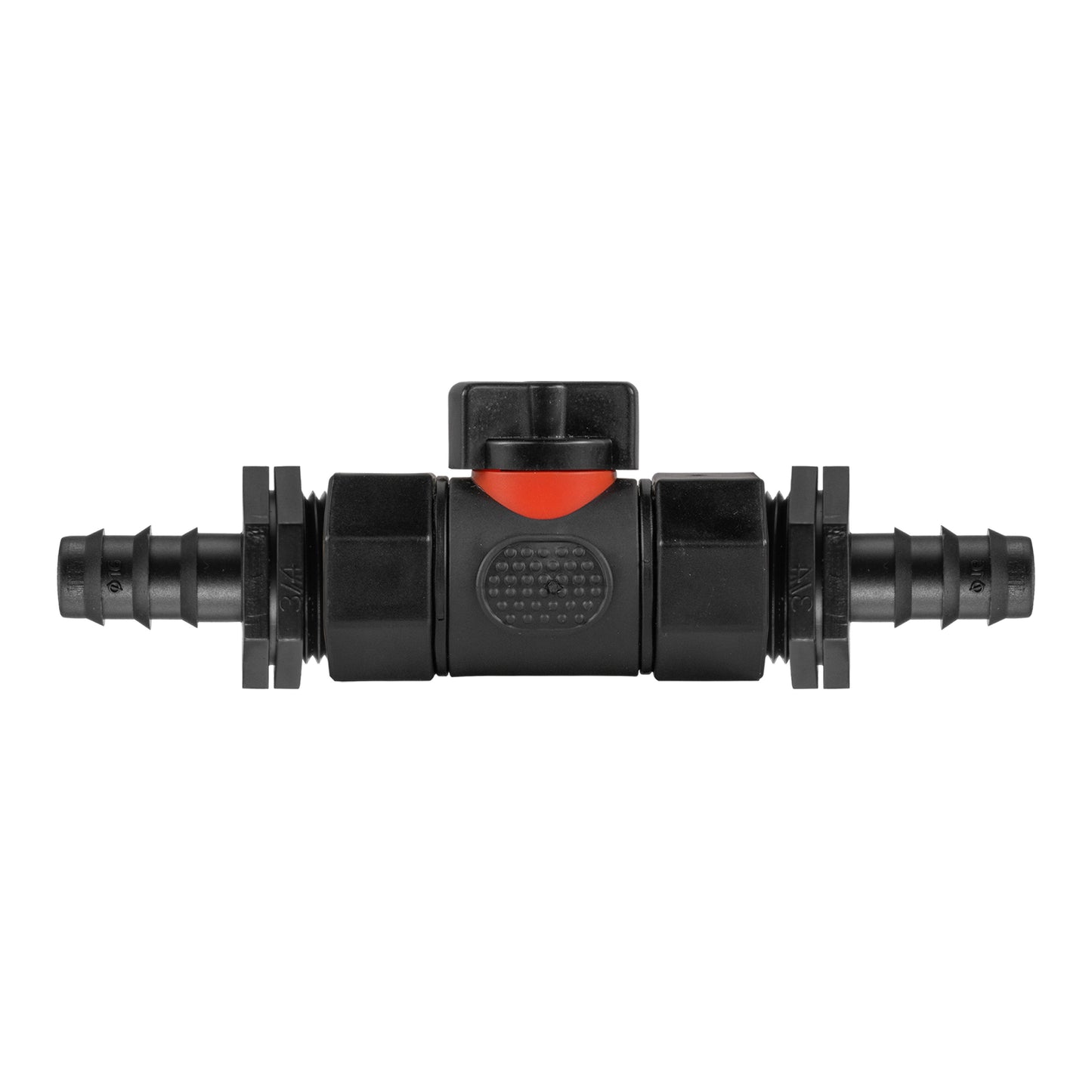 In-Line BSPF Valve with 2 x 16mm Barbed Straight Connectors Outdoor Watering Kit