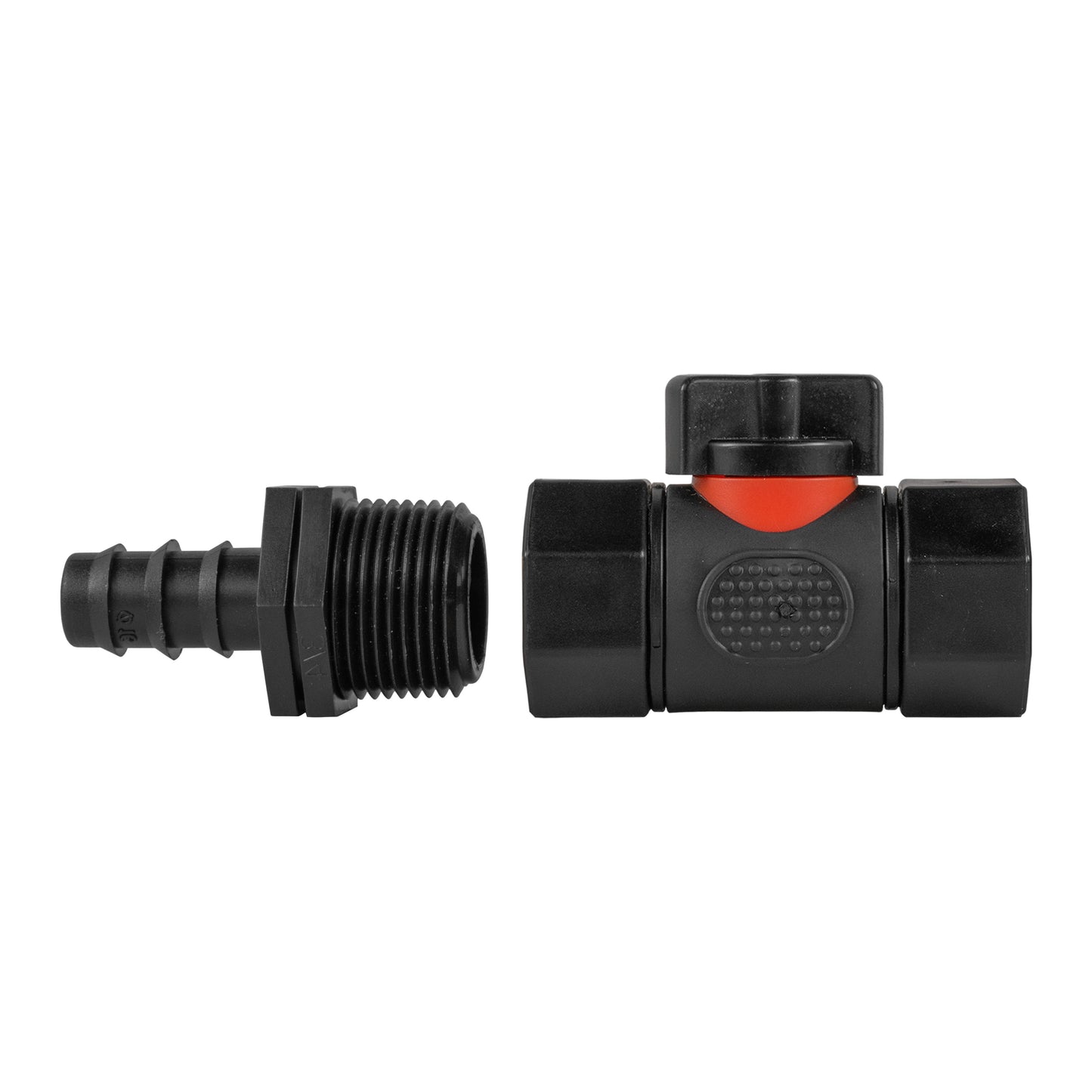 16mm Barbed Straight with In-Line BSPF Threaded Valve Tap Adapter Barb Connector