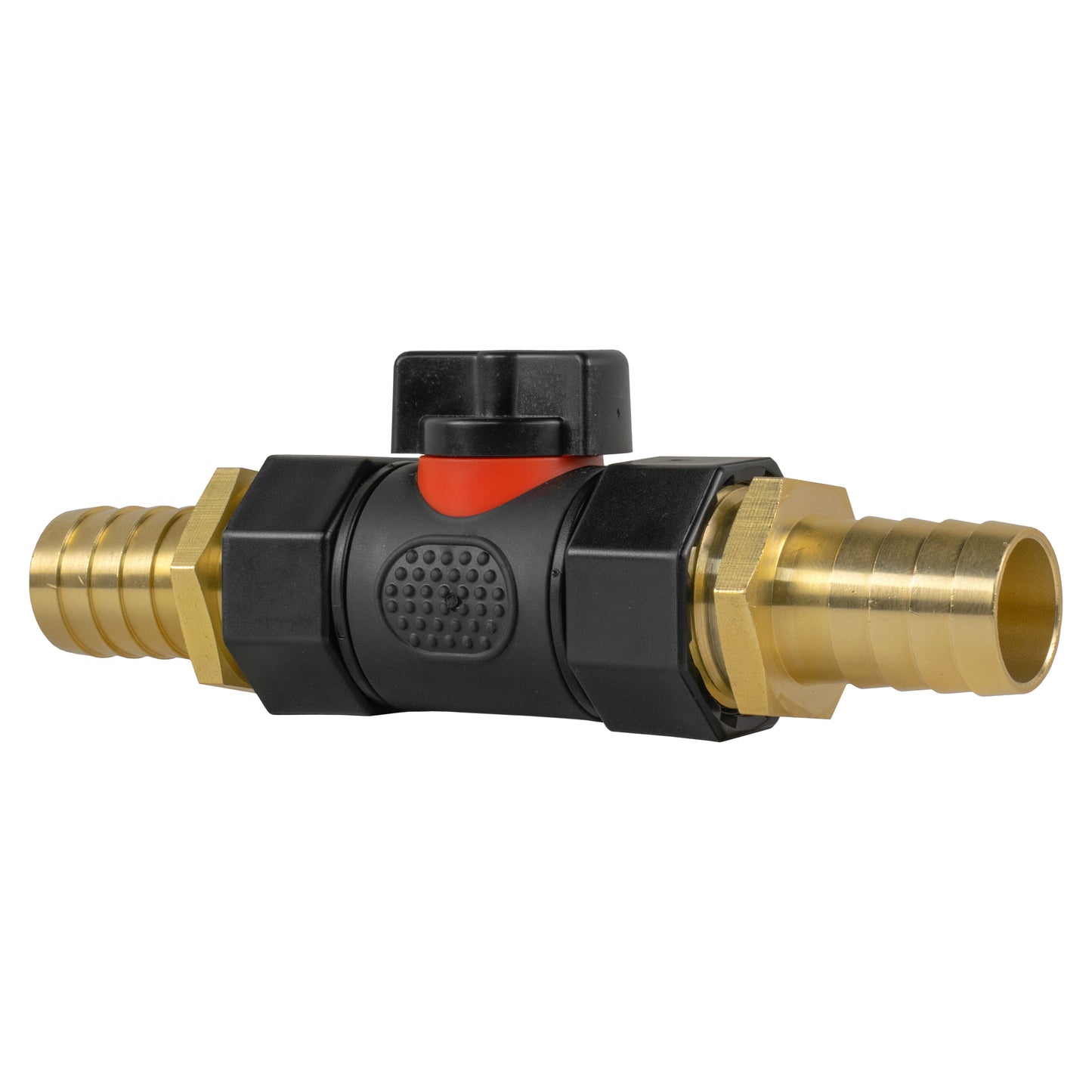 In-Line BSPF Valve with 2 x 19mm Brass Barb Connectors for Garden Irrigation Kit