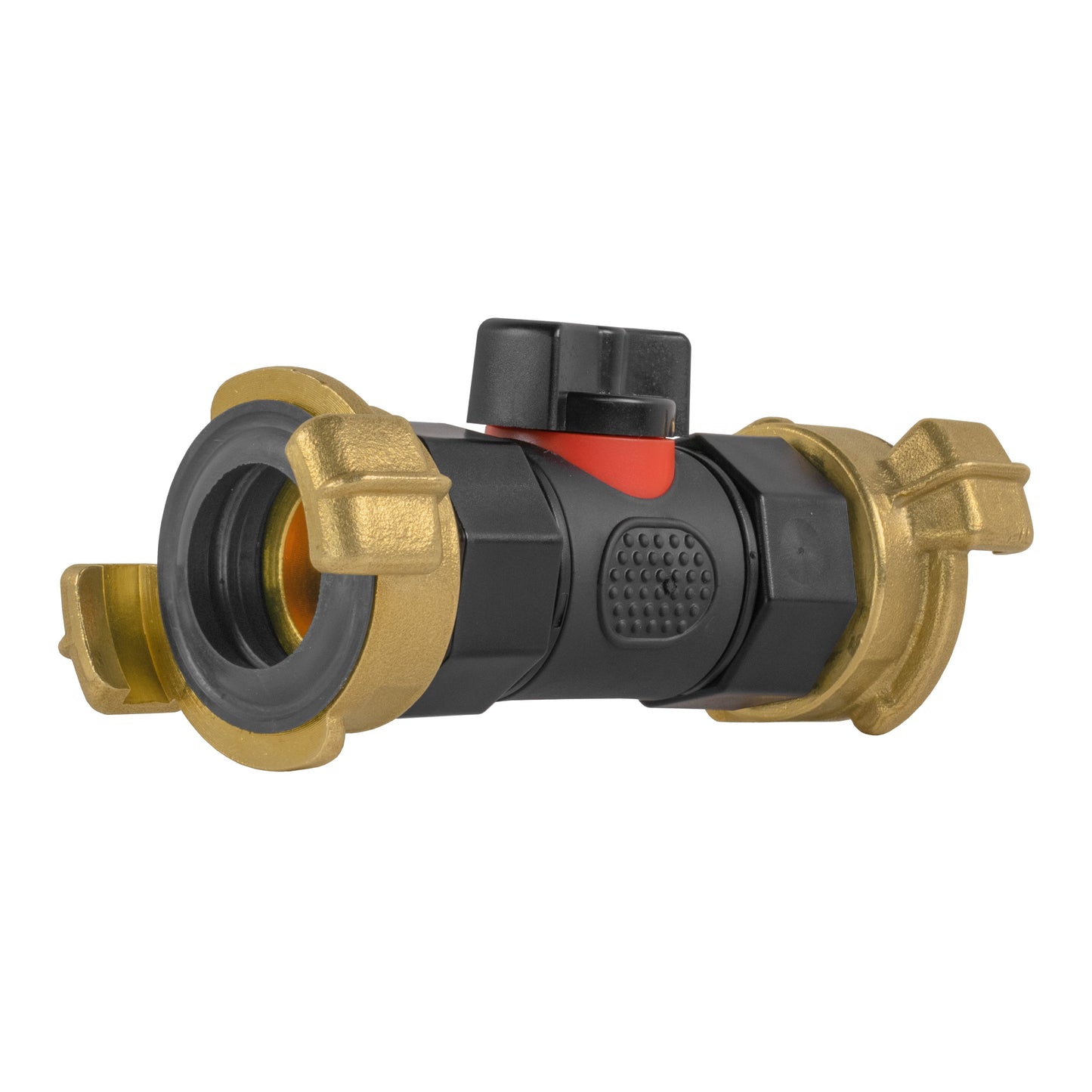 In-Line BSPF Valve with 2 x Geka Type Connectors Hose Pipe Fitting Claw Coupling