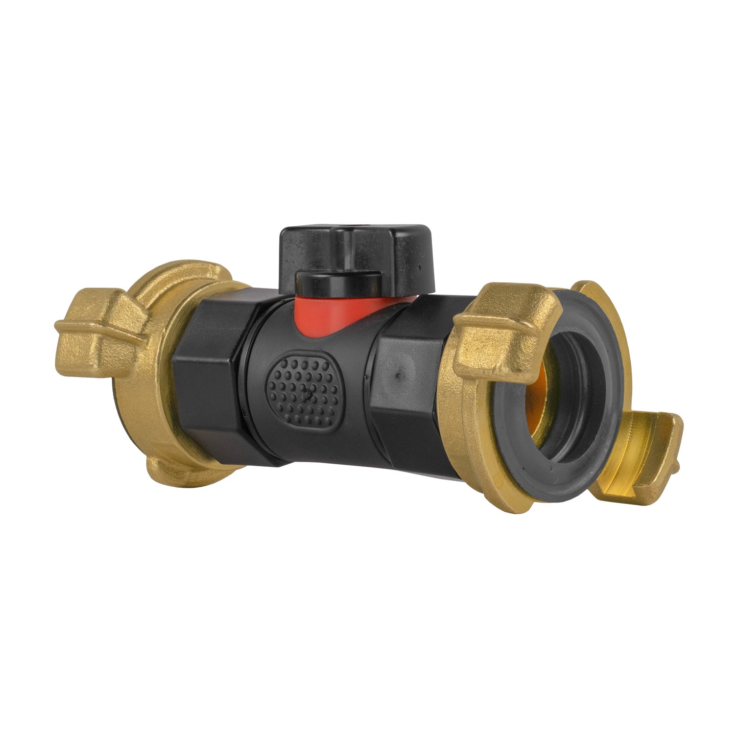 In-Line BSPF Valve with 2 x Geka Type Connectors Hose Pipe Fitting Claw Coupling