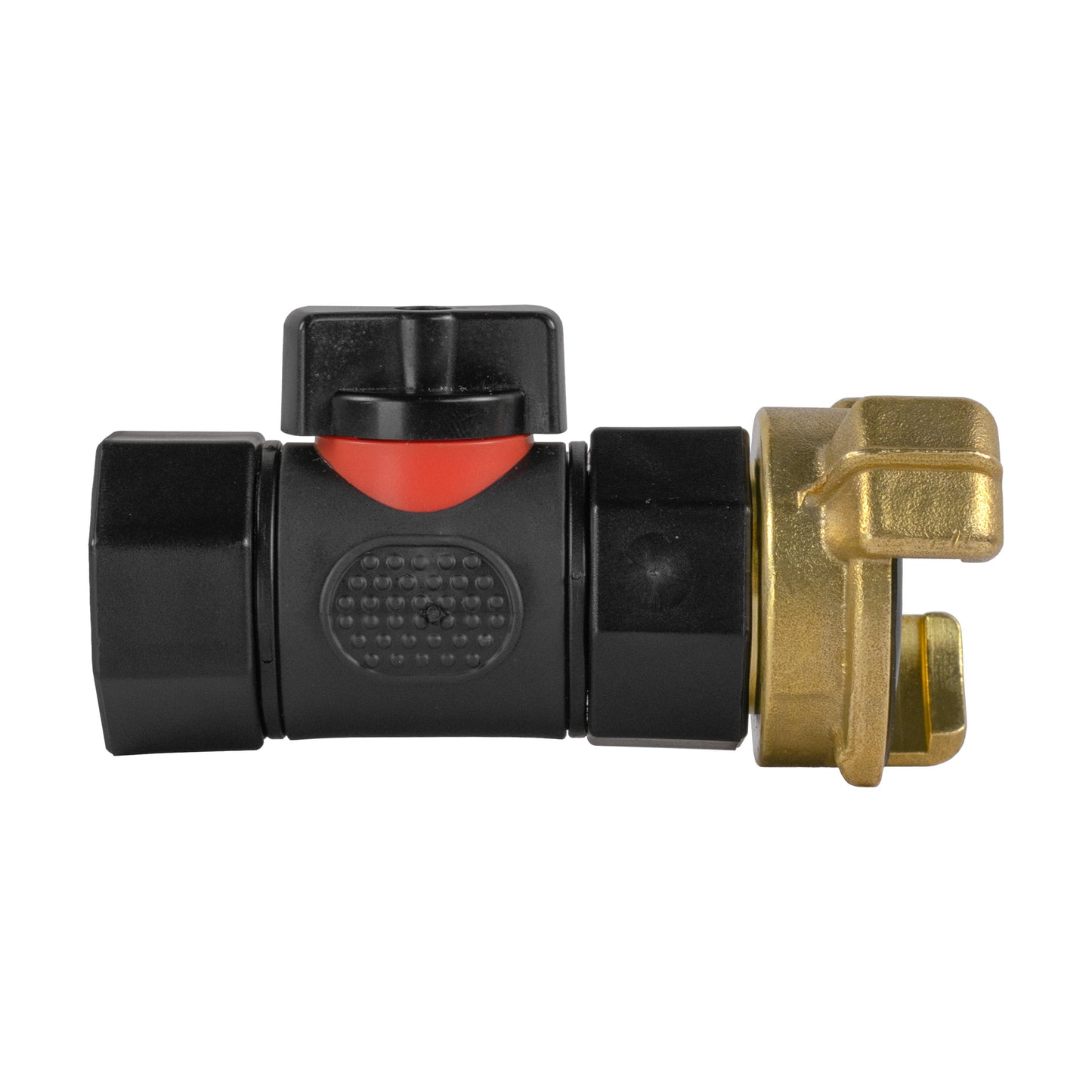 Geka Type Connector with In-Line BSPF Threaded Valve for Drip Irrigation Fitting