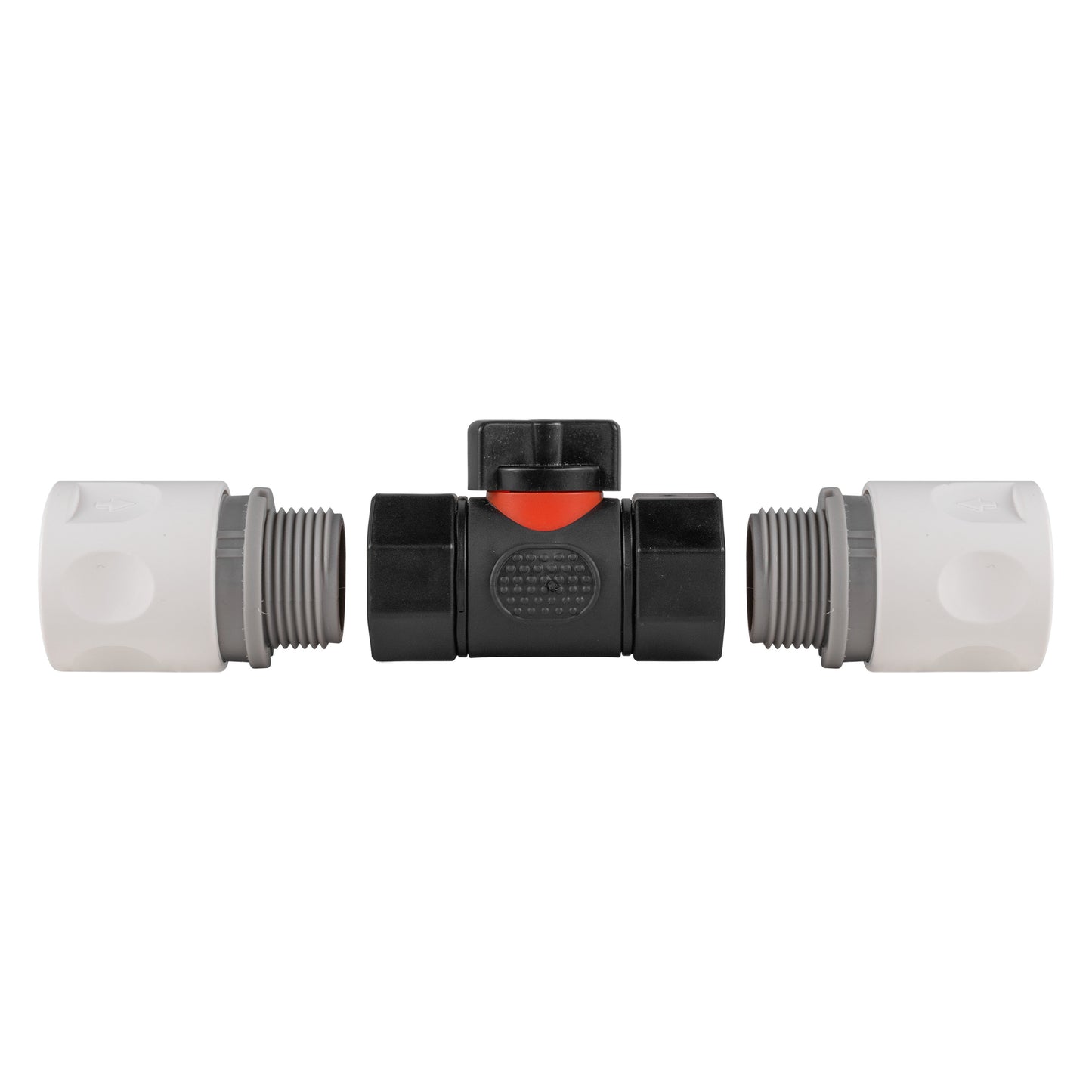 In-Line BSPF Valve with 2 x Hose Connectors WL Hose Pipe Fitting Water Connector