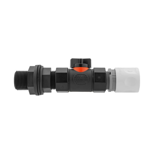 Hose Connector WL with In-Line BSPF Valve and Water Butt Connector Tap Adapter