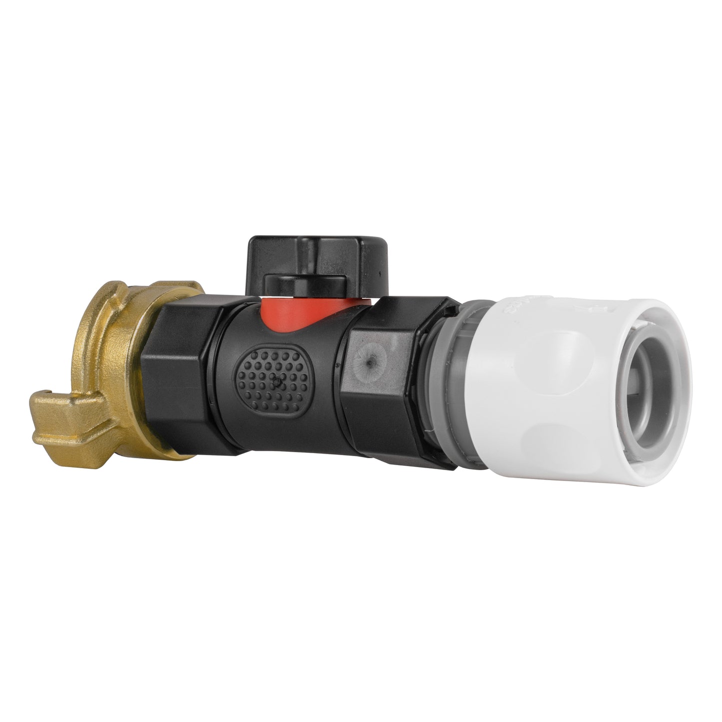 Hose Connector WL with In-Line BSPF Valve and Geka Type Connector Claw Coupling