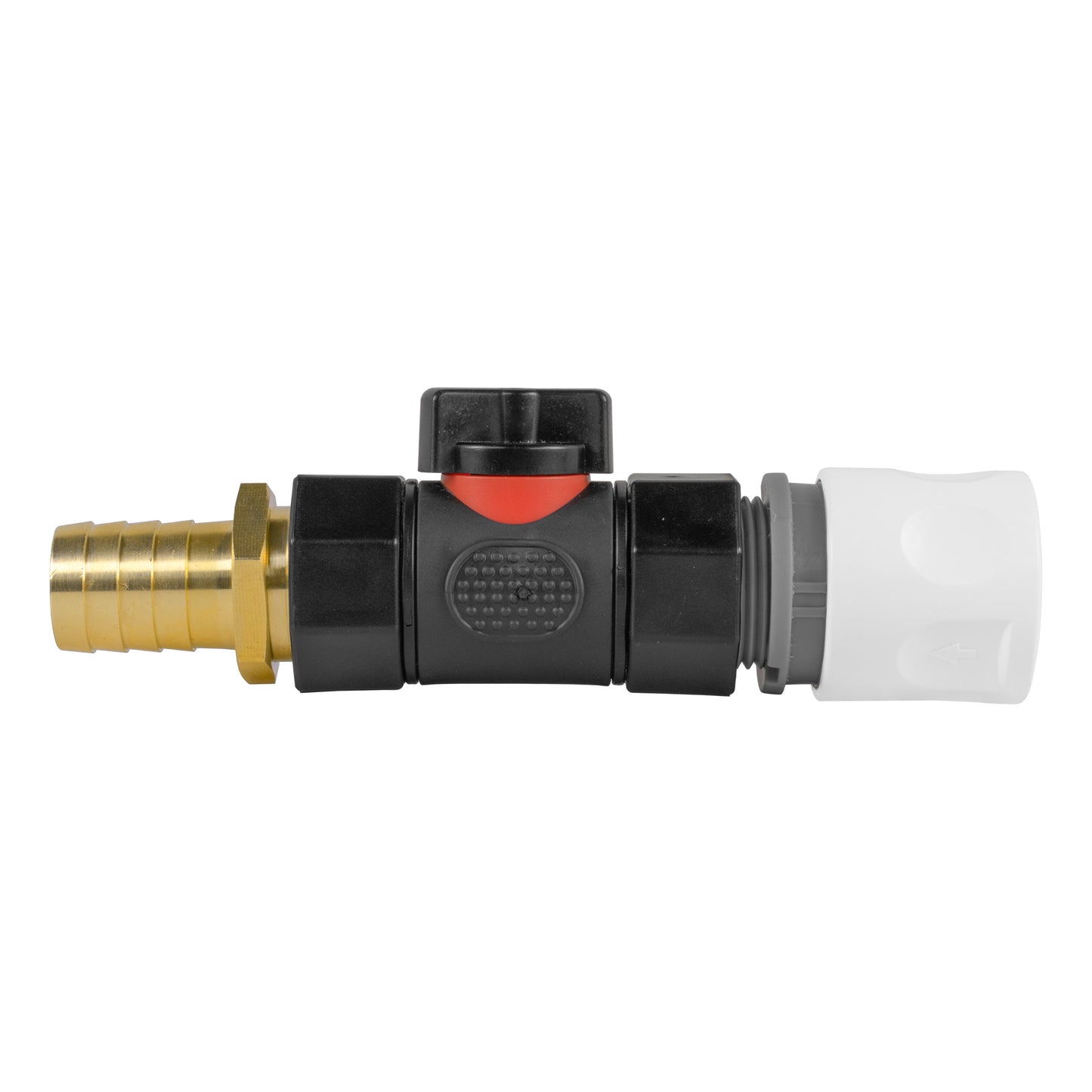 Hose Connector WL with In-Line BSPF Valve and 19mm Brass Barb Hose Connector Set