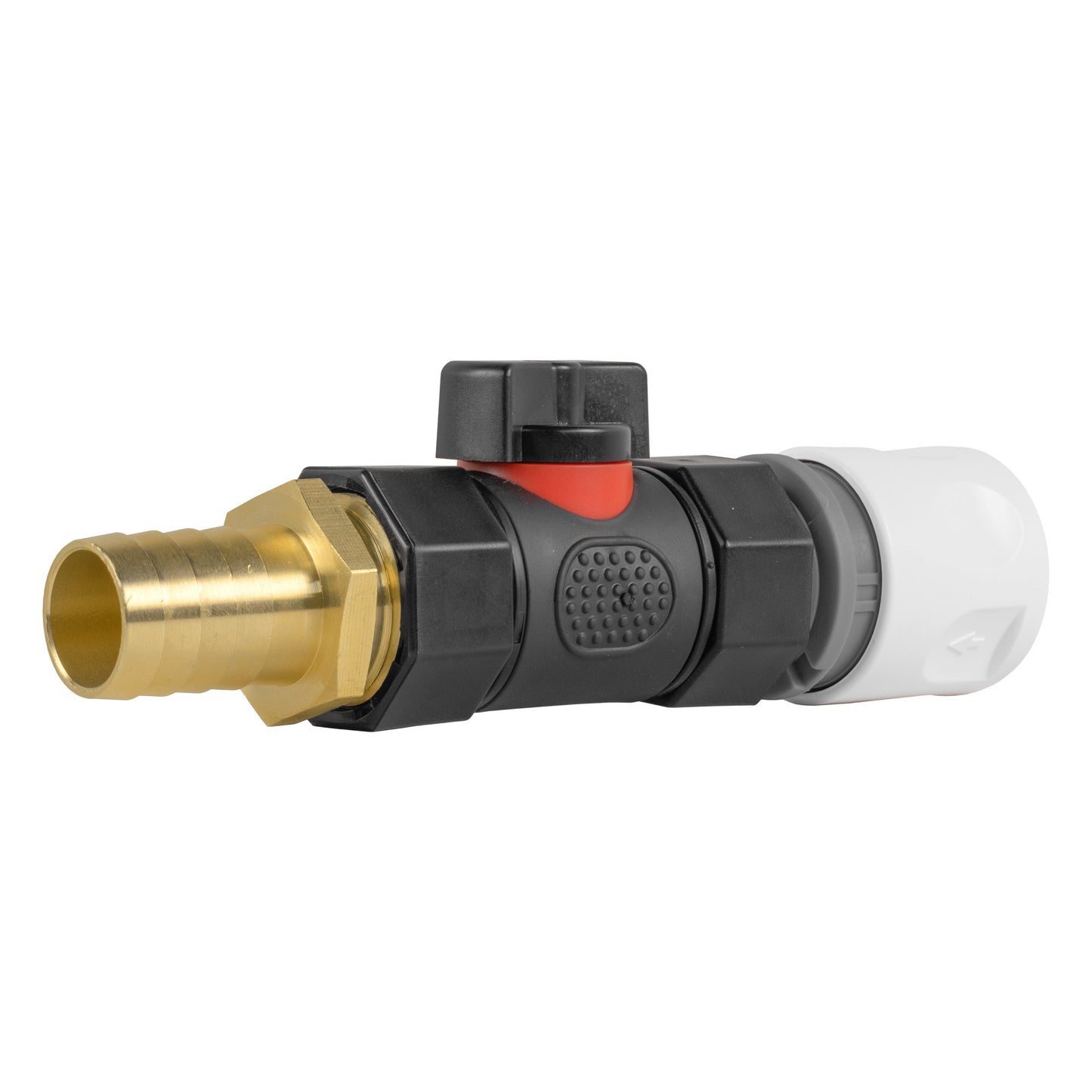 Hose Connector WL with In-Line BSPF Valve and 19mm Brass Barb Hose Connector Set