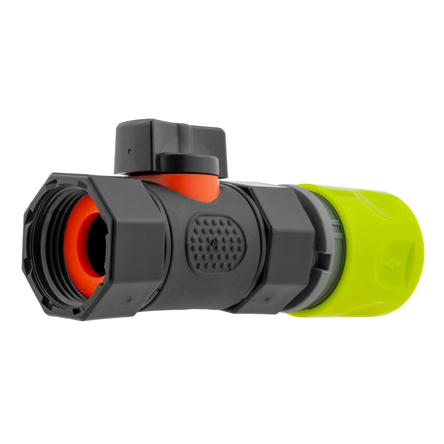 Hose Connector Lime with In-Line BSPF Threaded Valve for Drip Irrigation Fitting