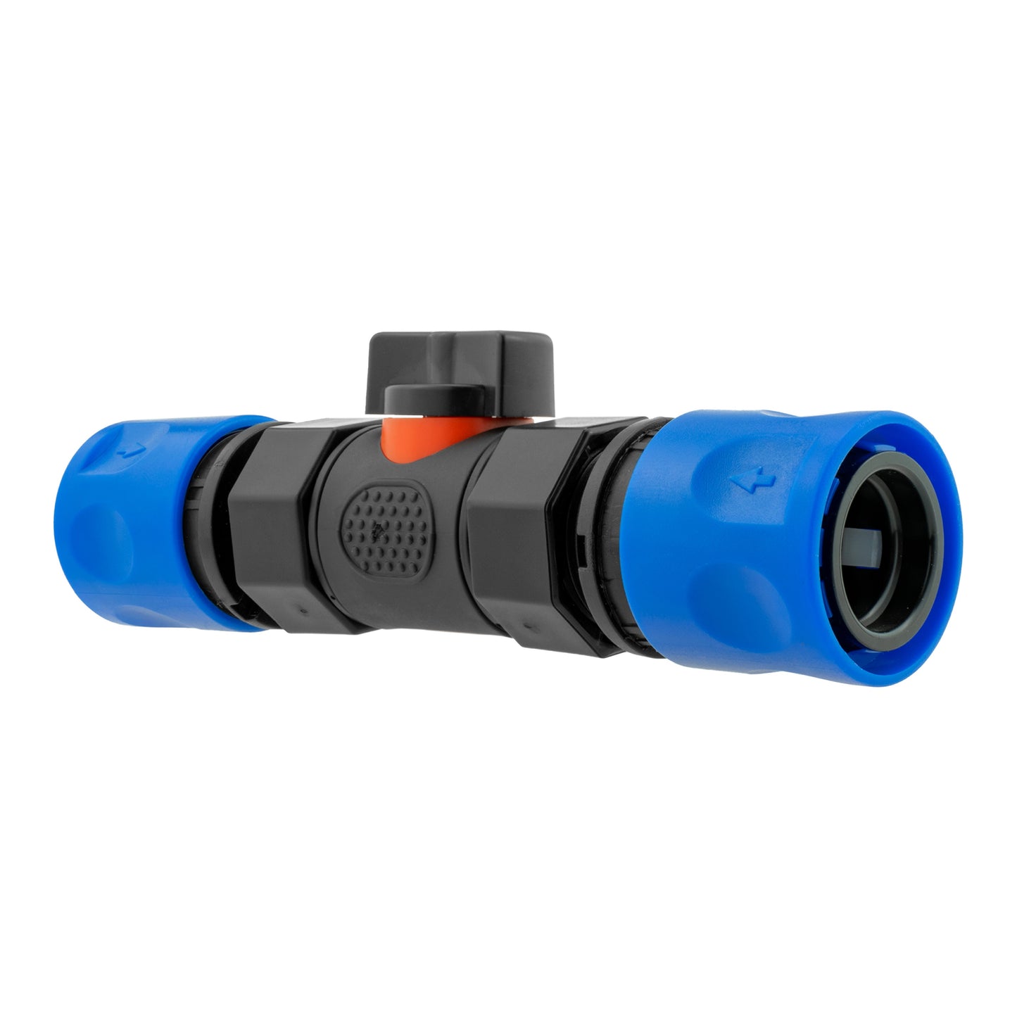 In-Line BSPF Valve with 2 x Hose Connectors Blue Water Connector Garden Watering