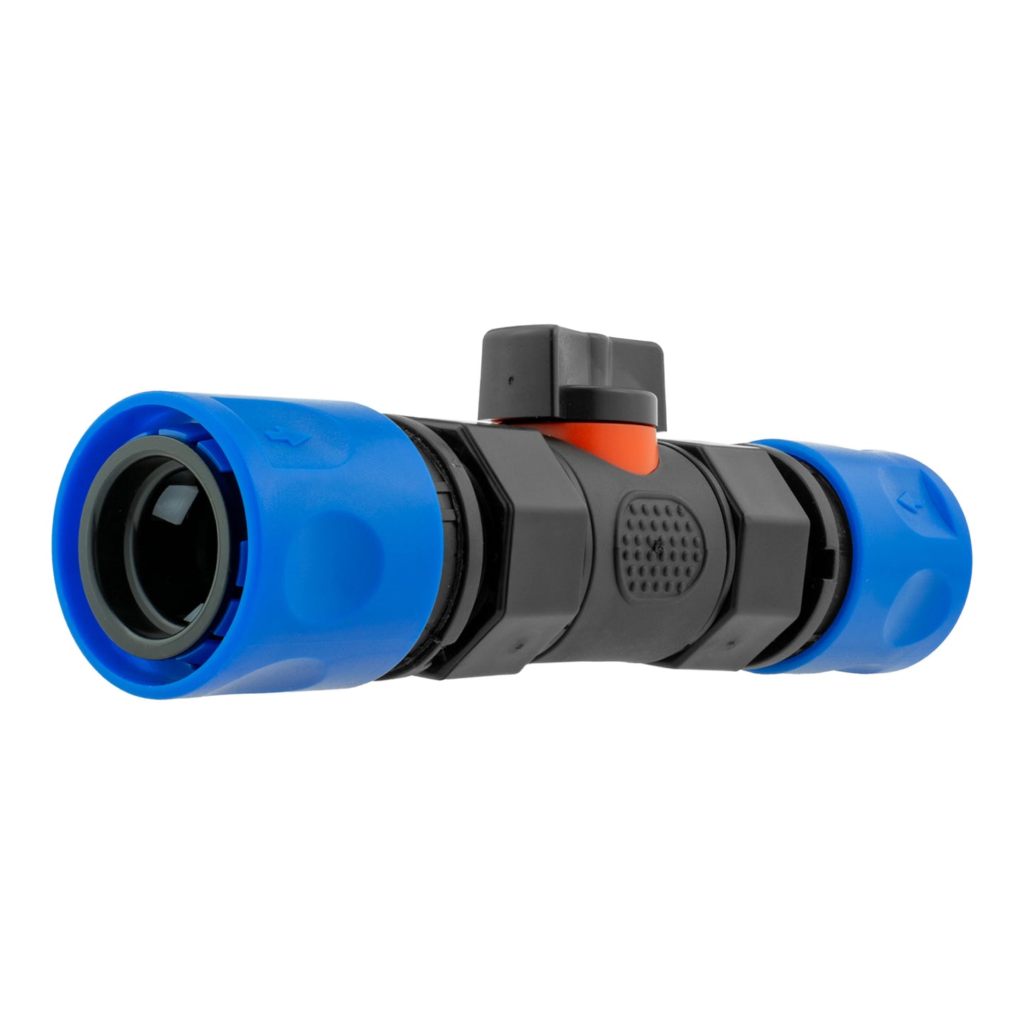 In-Line BSPF Valve with 2 x Hose Connectors Blue Water Connector Garden Watering
