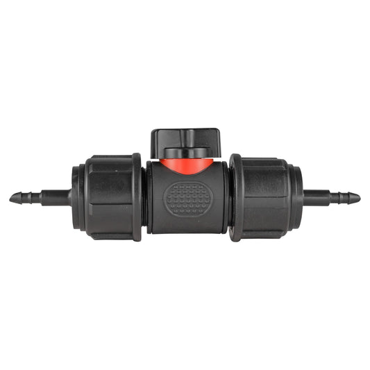 In-Line BSPM Valve with 2 x 4mm Barb Micro Connectors Tap Adapter Barb Connector