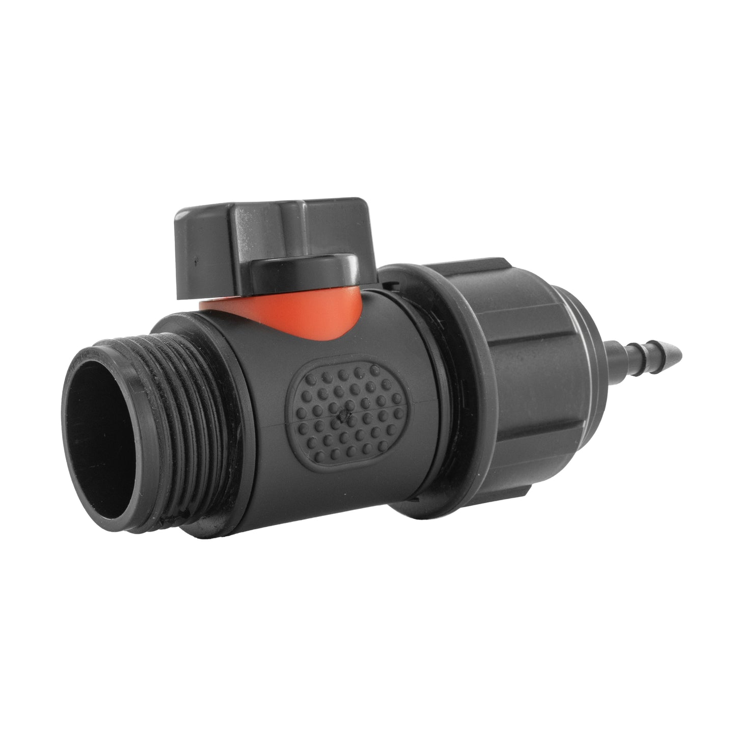 4mm Barb Micro Connector with In-Line BSPM Threaded Valve for BSP Thread Fitting