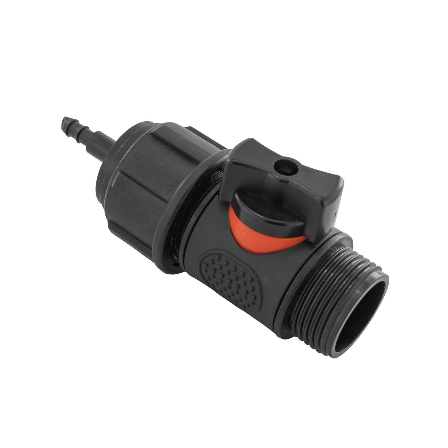 4mm Barb Micro Connector with In-Line BSPM Threaded Valve for BSP Thread Fitting