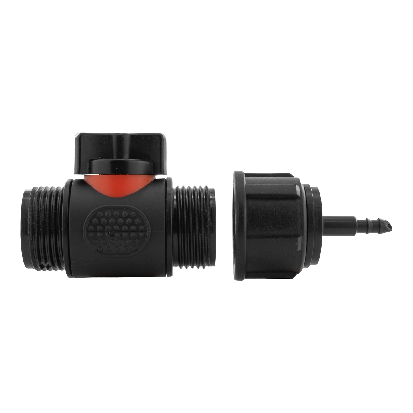 4mm Barb Micro Connector with In-Line BSPM Threaded Valve for BSP Thread Fitting