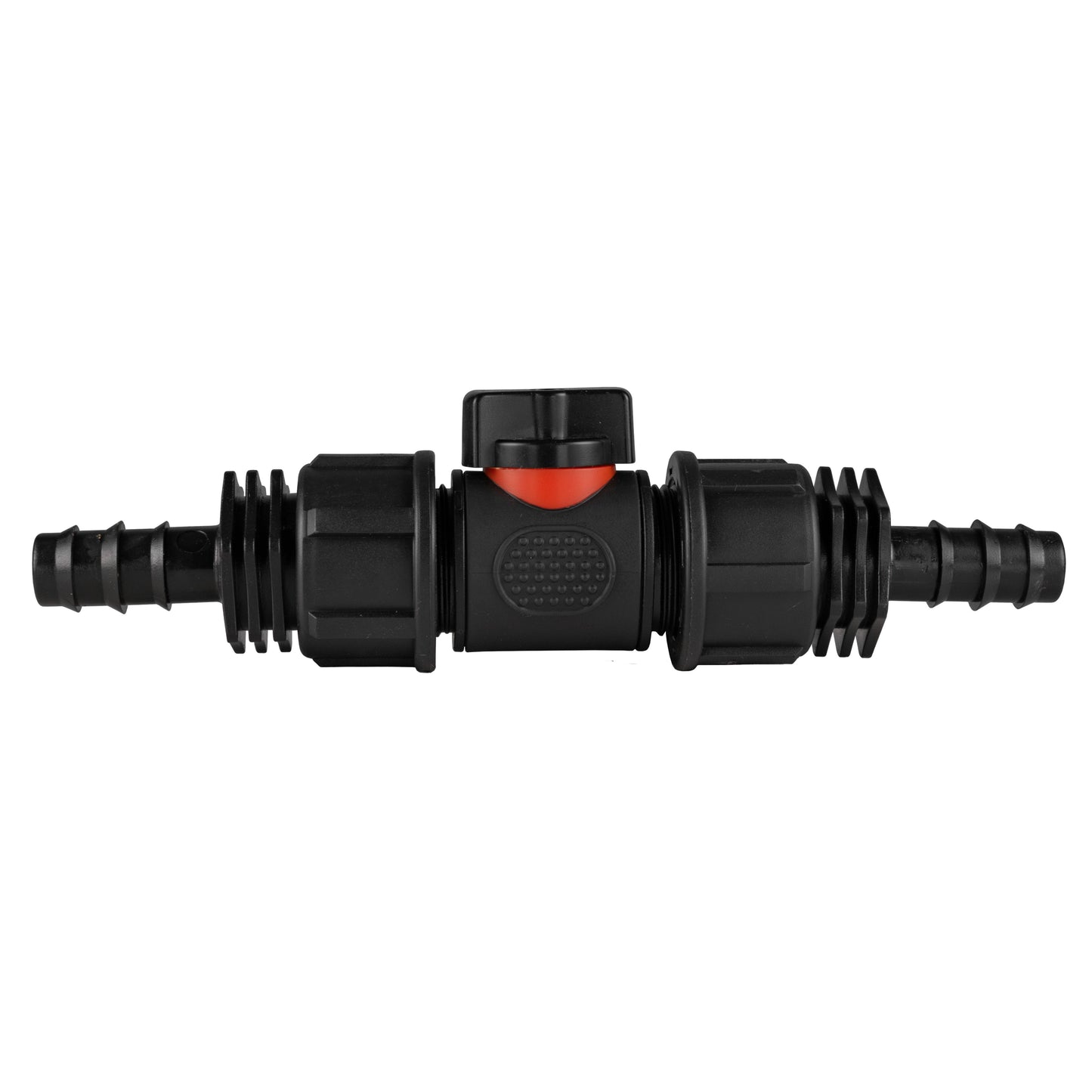 In-Line BSPM Valve with 2 x 16mm Barbed Straight Connectors Outdoor Watering Kit