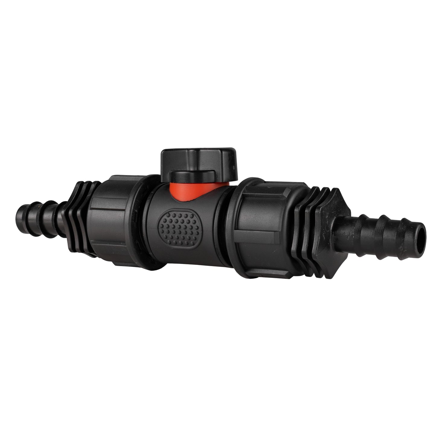 In-Line BSPM Valve with 2 x 16mm Barbed Straight Connectors Outdoor Watering Kit