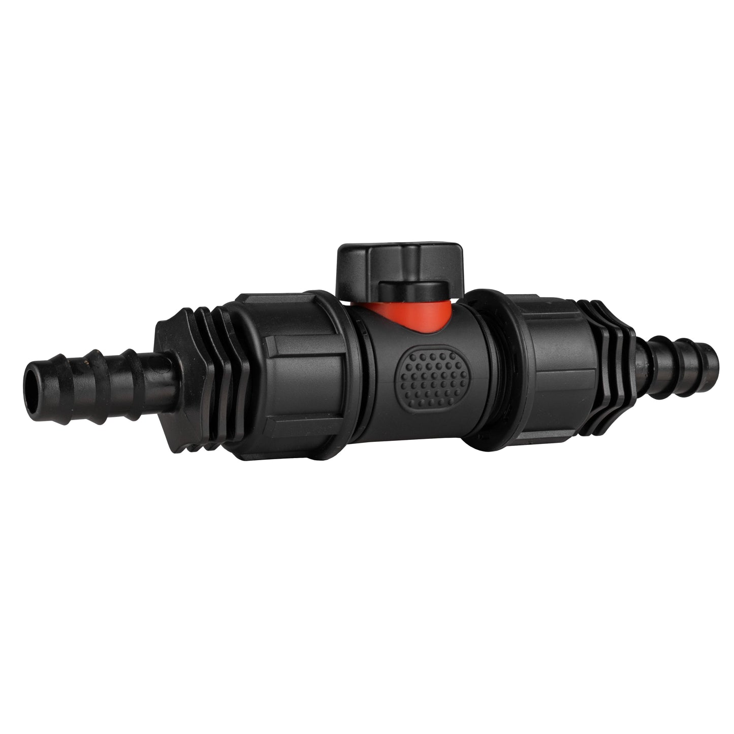 In-Line BSPM Valve with 2 x 16mm Barbed Straight Connectors Outdoor Watering Kit