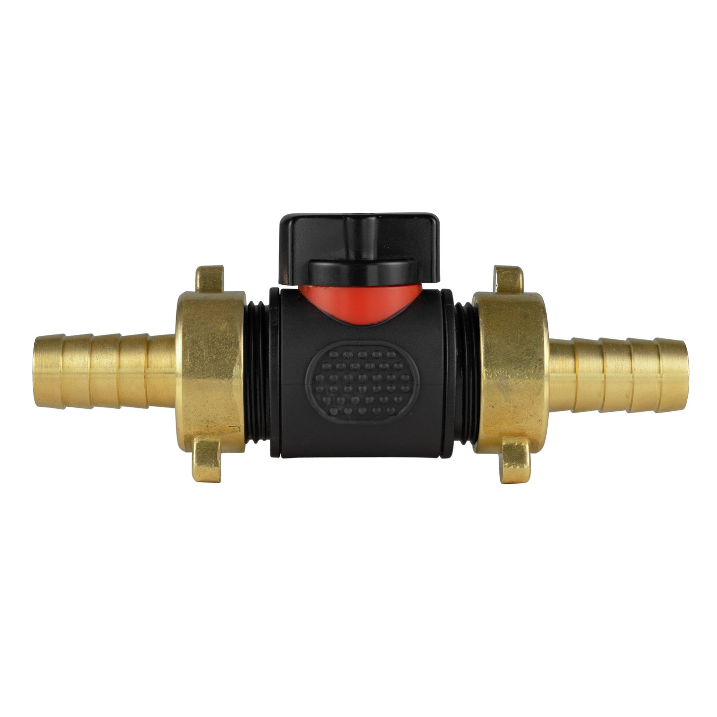 In-Line BSPM Valve with 2 x 13mm Brass Barb Connectors for Micro Watering System