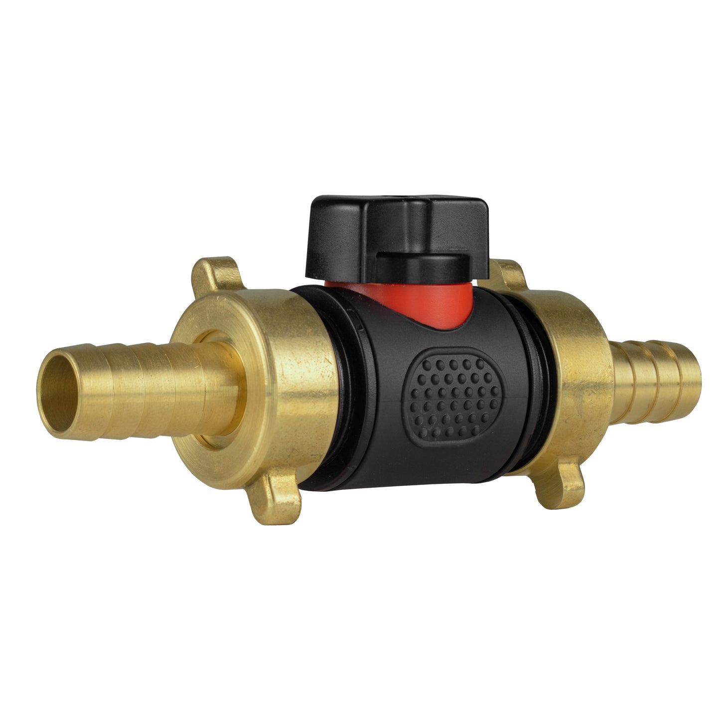 In-Line BSPM Valve with 2 x 13mm Brass Barb Connectors for Micro Watering System