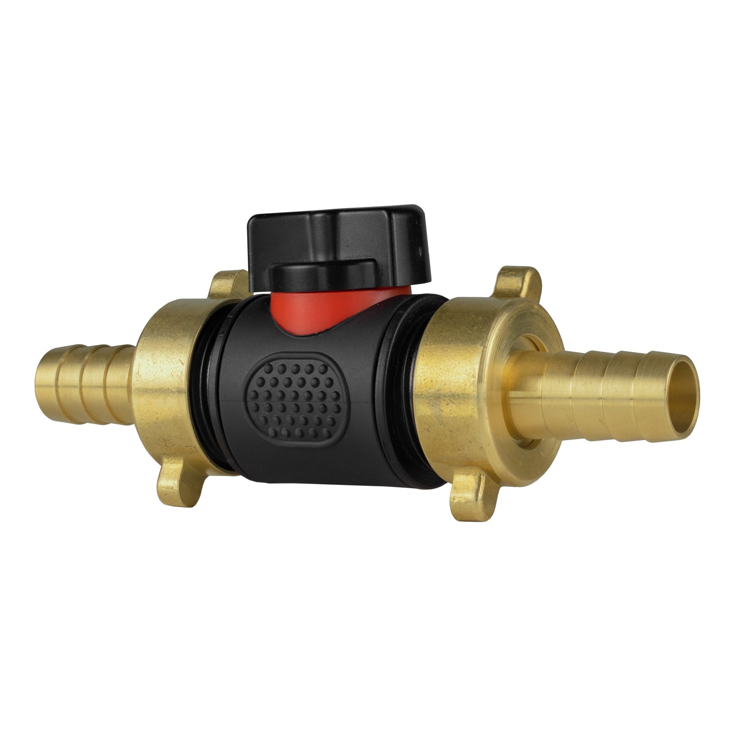 In-Line BSPM Valve with 2 x 13mm Brass Barb Connectors for Micro Watering System