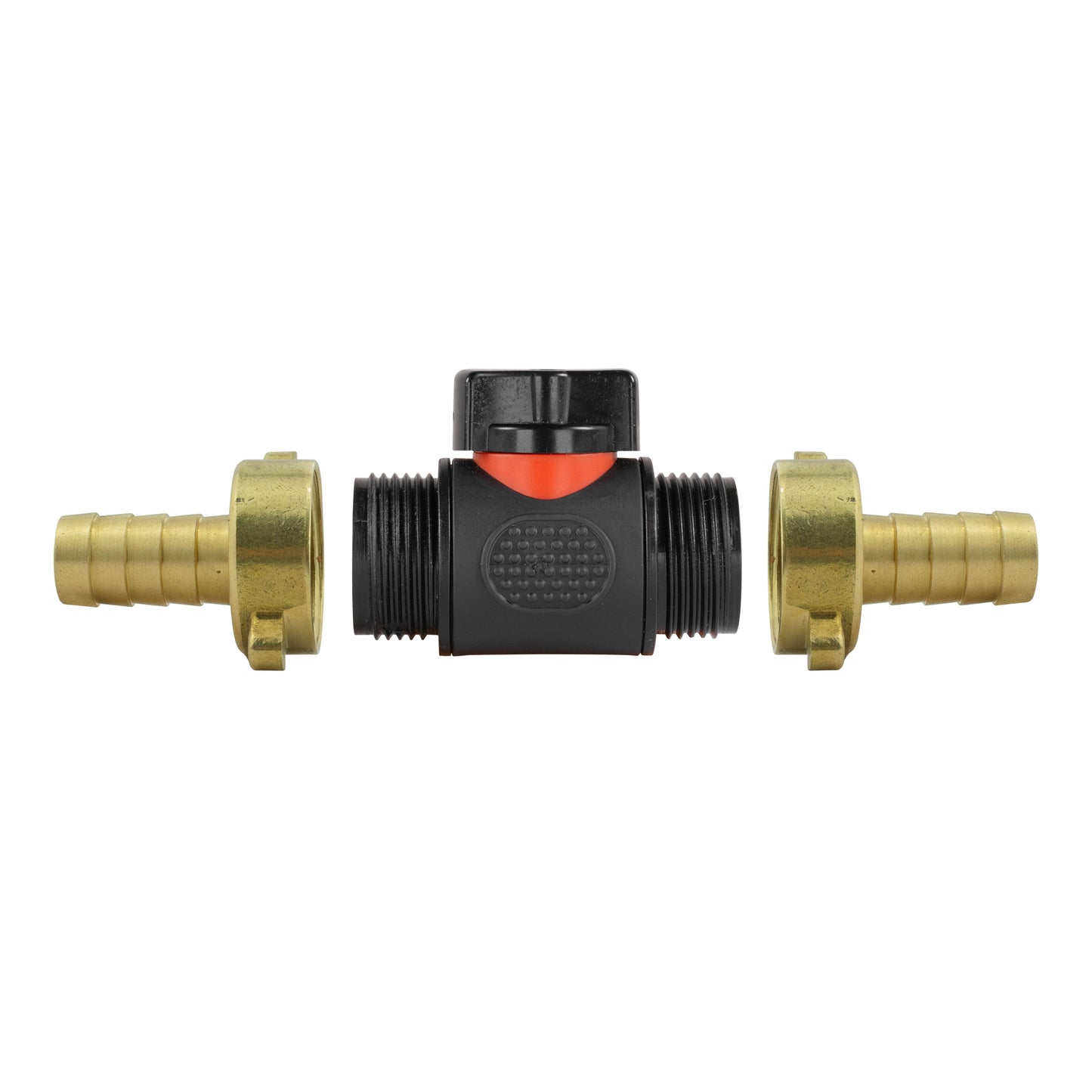 In-Line BSPM Valve with 2 x 13mm Brass Barb Connectors for Micro Watering System