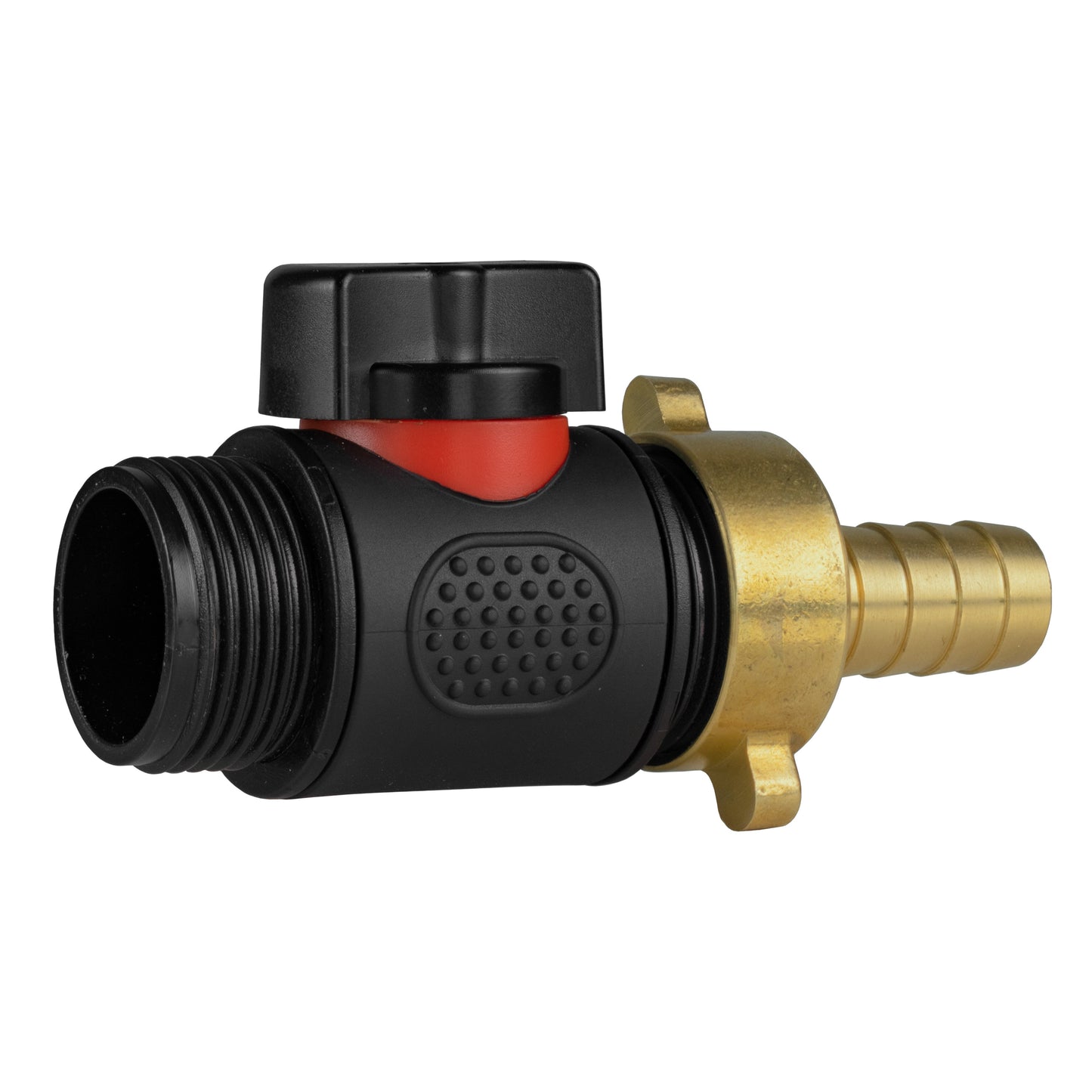 13mm Brass Barb with In-Line BSPM Threaded Valve Water Connector Barb Connector
