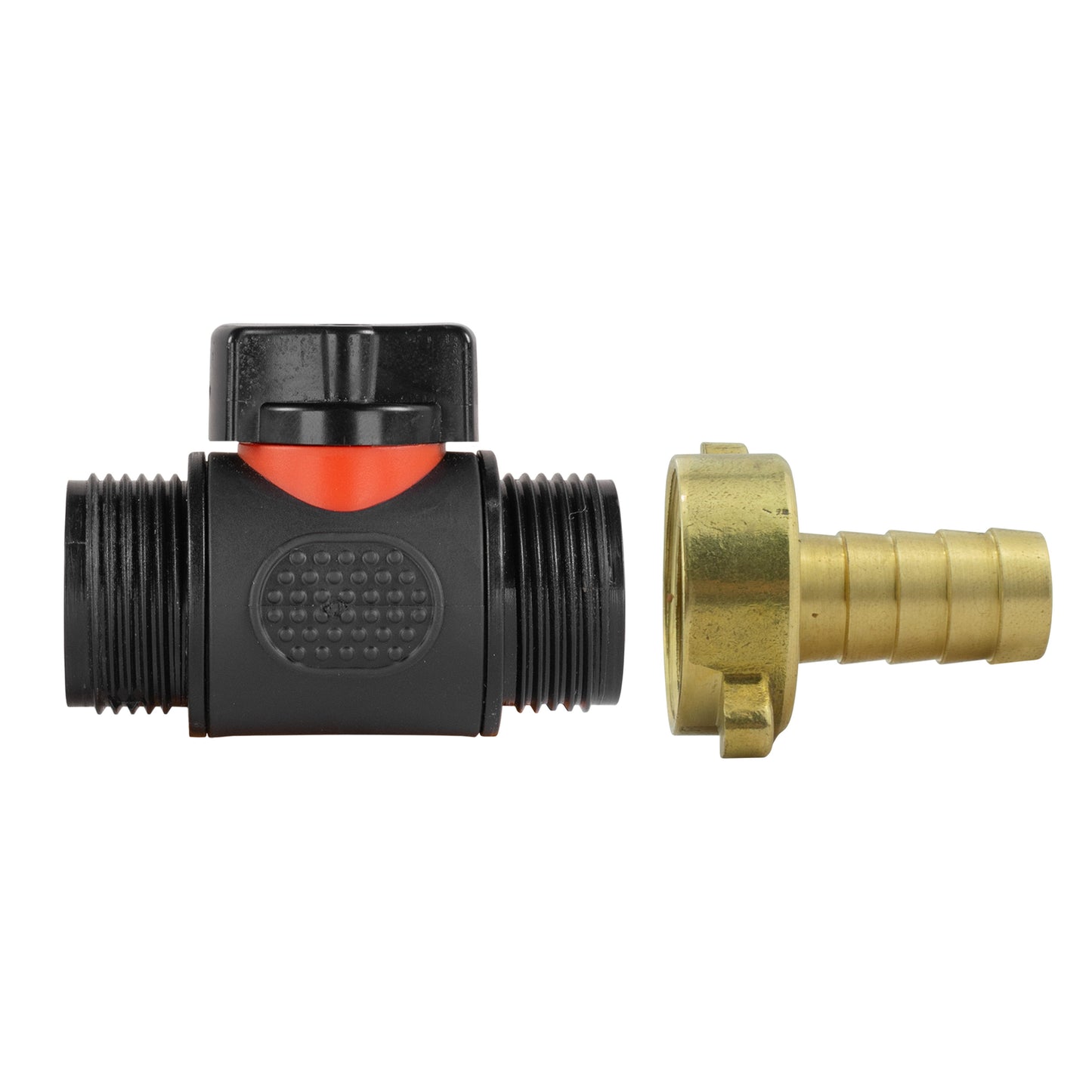 13mm Brass Barb with In-Line BSPM Threaded Valve Water Connector Barb Connector