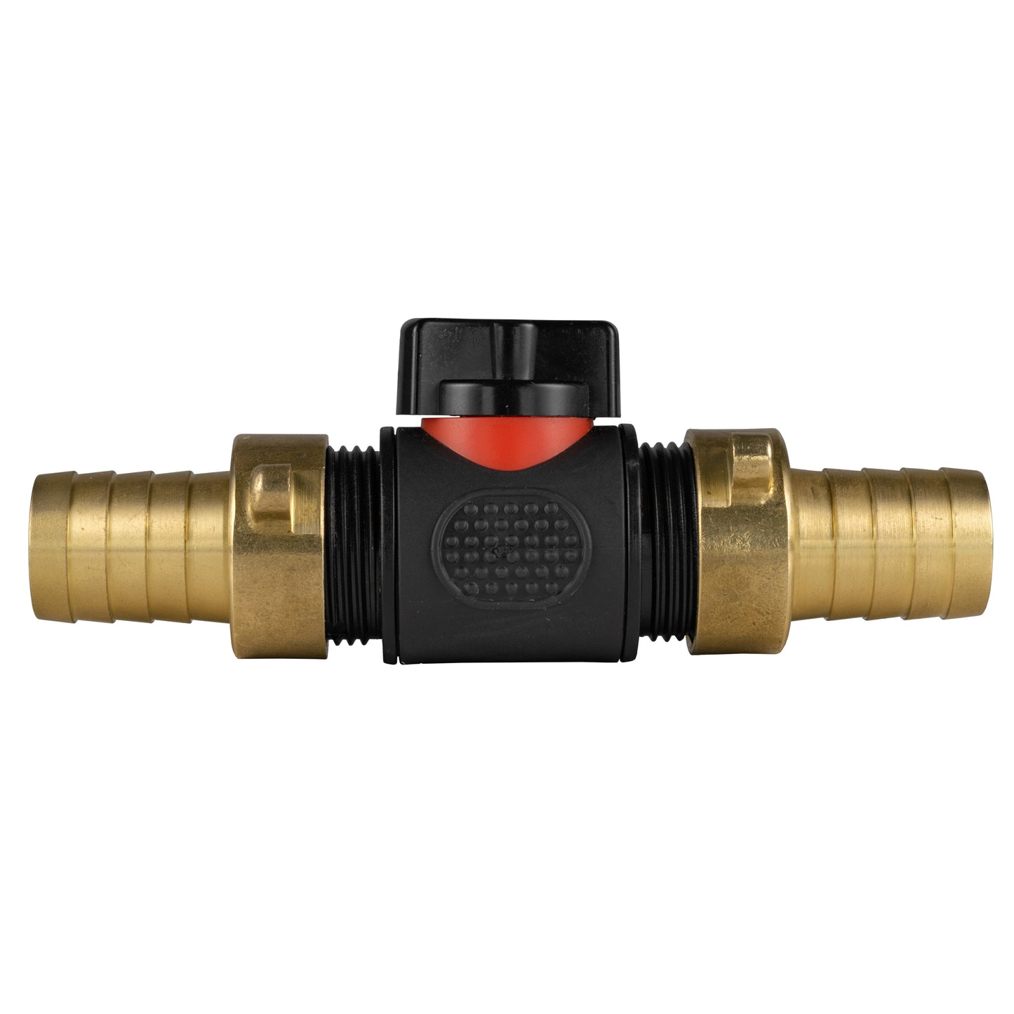 In-Line BSPM Valve with 2 x 19mm Brass Barb Connectors for Garden Irrigation Kit