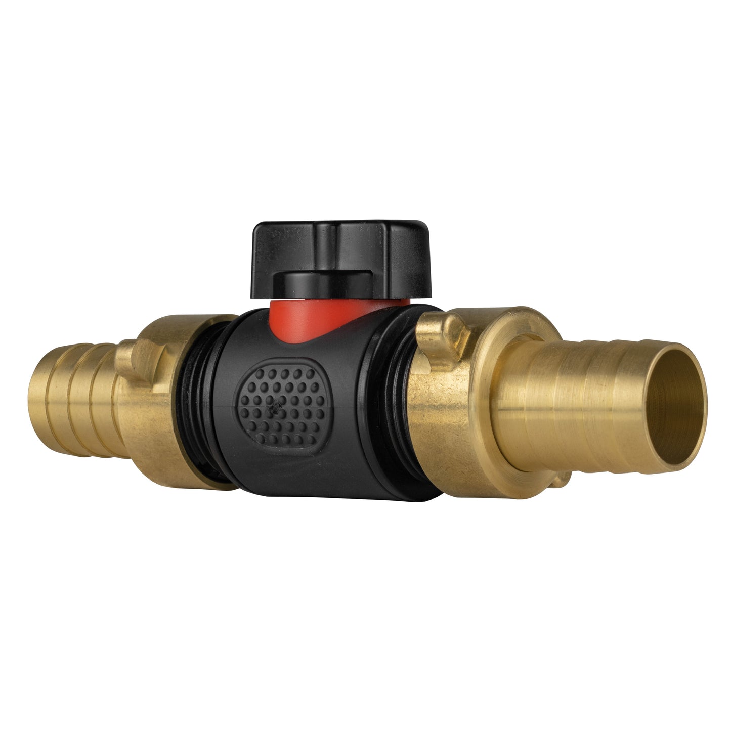In-Line BSPM Valve with 2 x 19mm Brass Barb Connectors for Garden Irrigation Kit