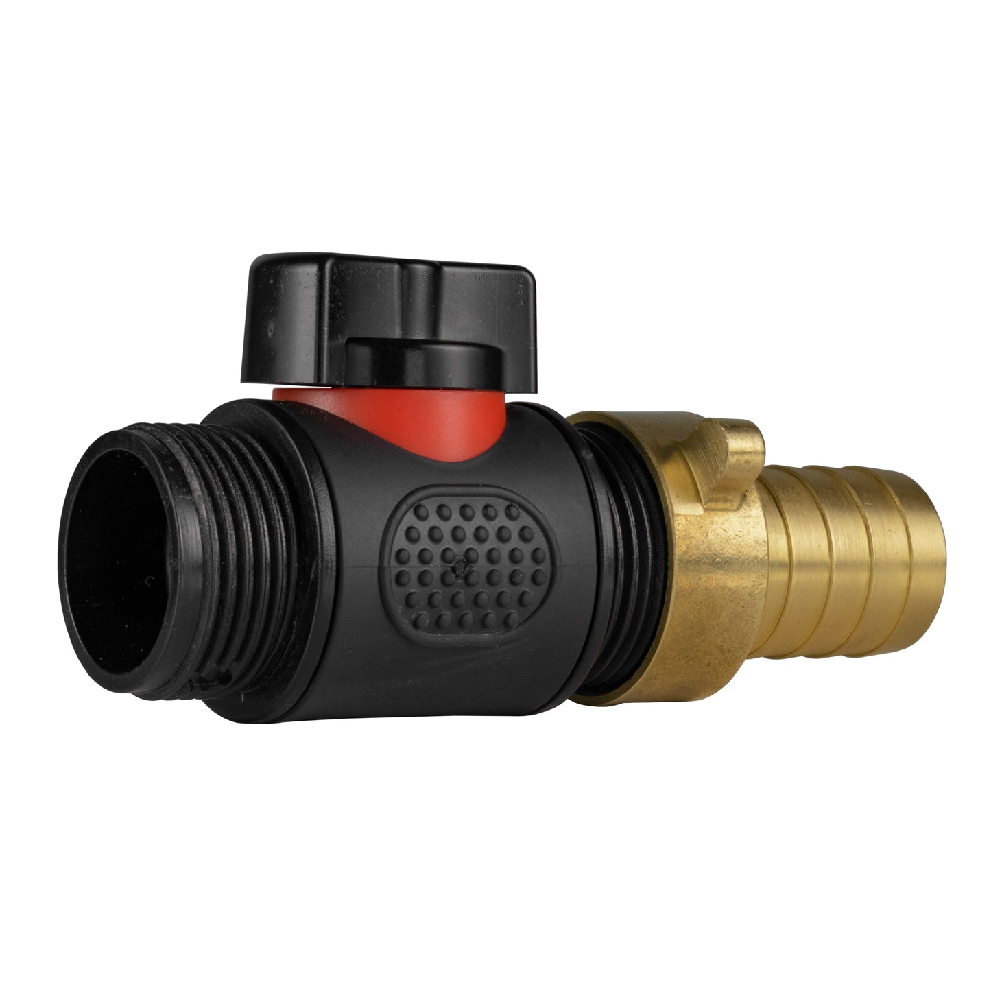 19mm Brass Barb with In-Line BSPM Threaded Valve Water Connector Barb Connector