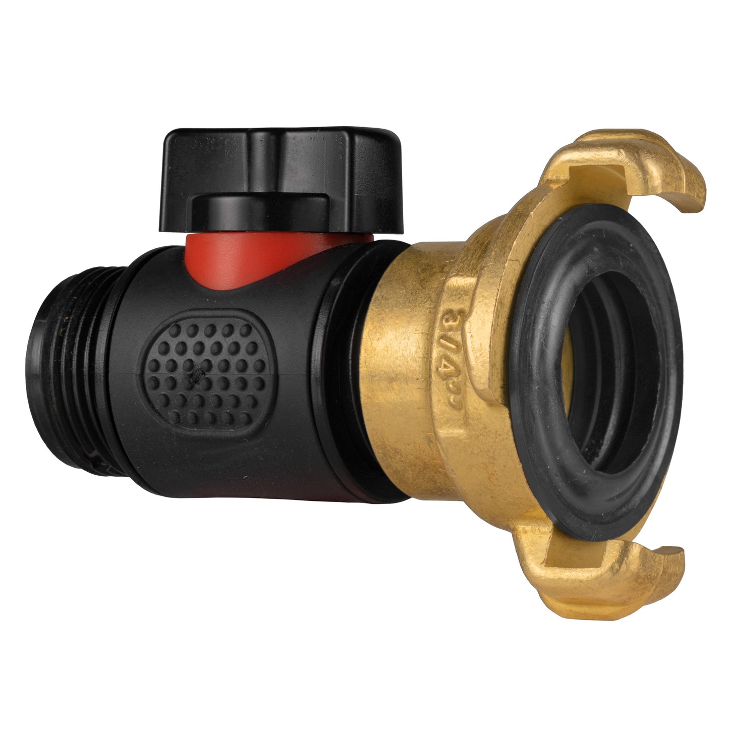 Geka Type Connector with In-Line BSPM Threaded Valve for Drip Irrigation Fitting