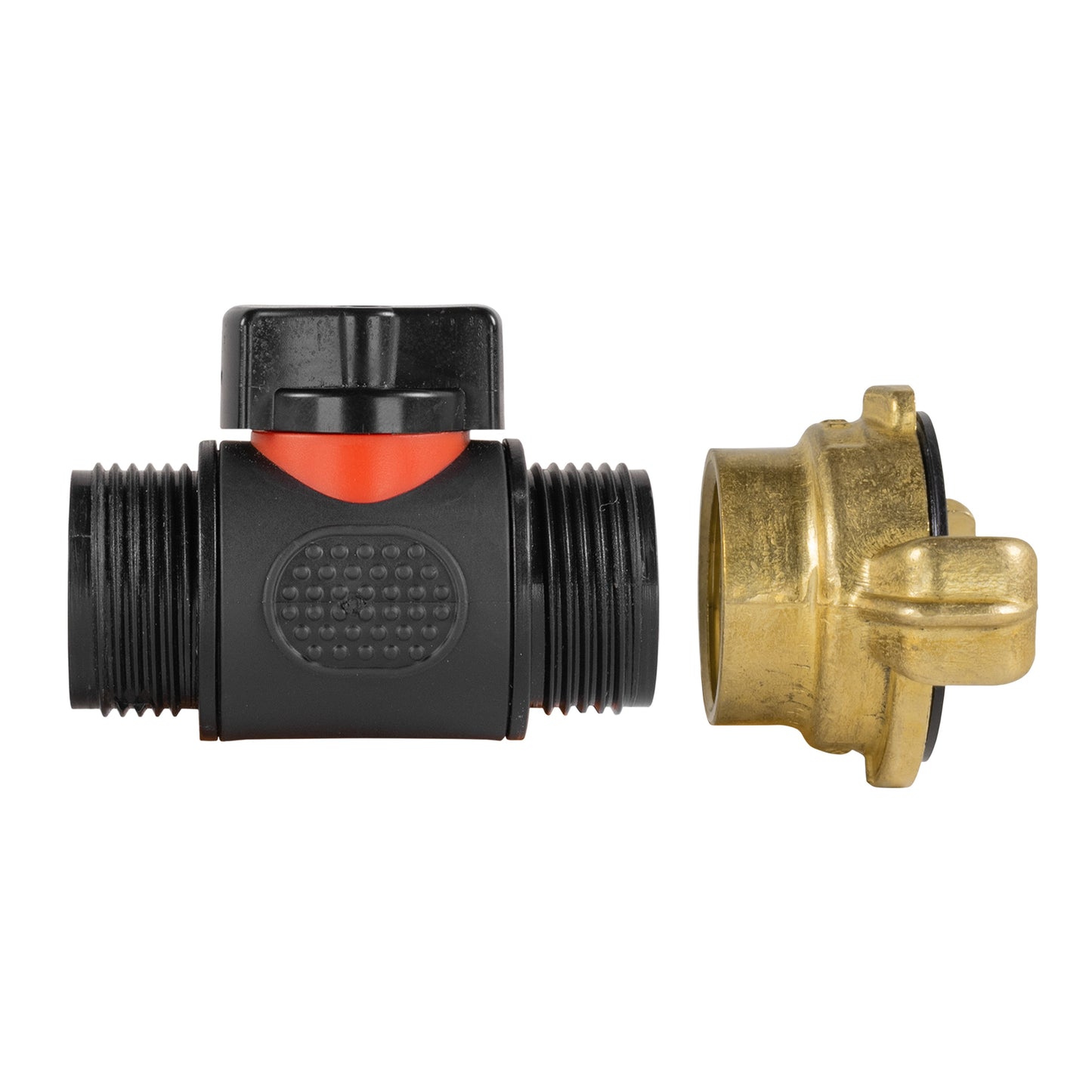 Geka Type Connector with In-Line BSPM Threaded Valve for Drip Irrigation Fitting