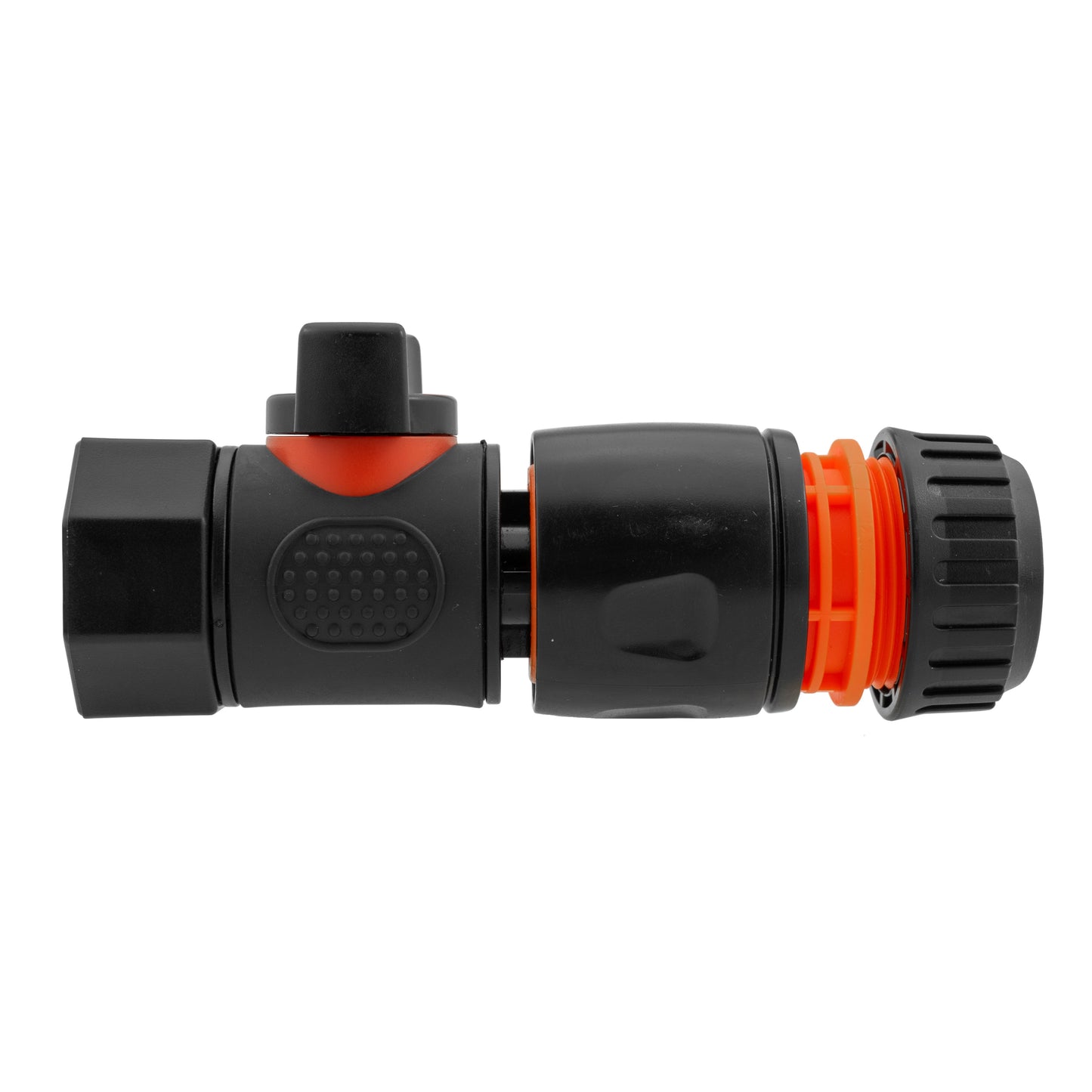 3/4in BSPF Thread Quick Connect Valve with Hose Connector Black Water Connector