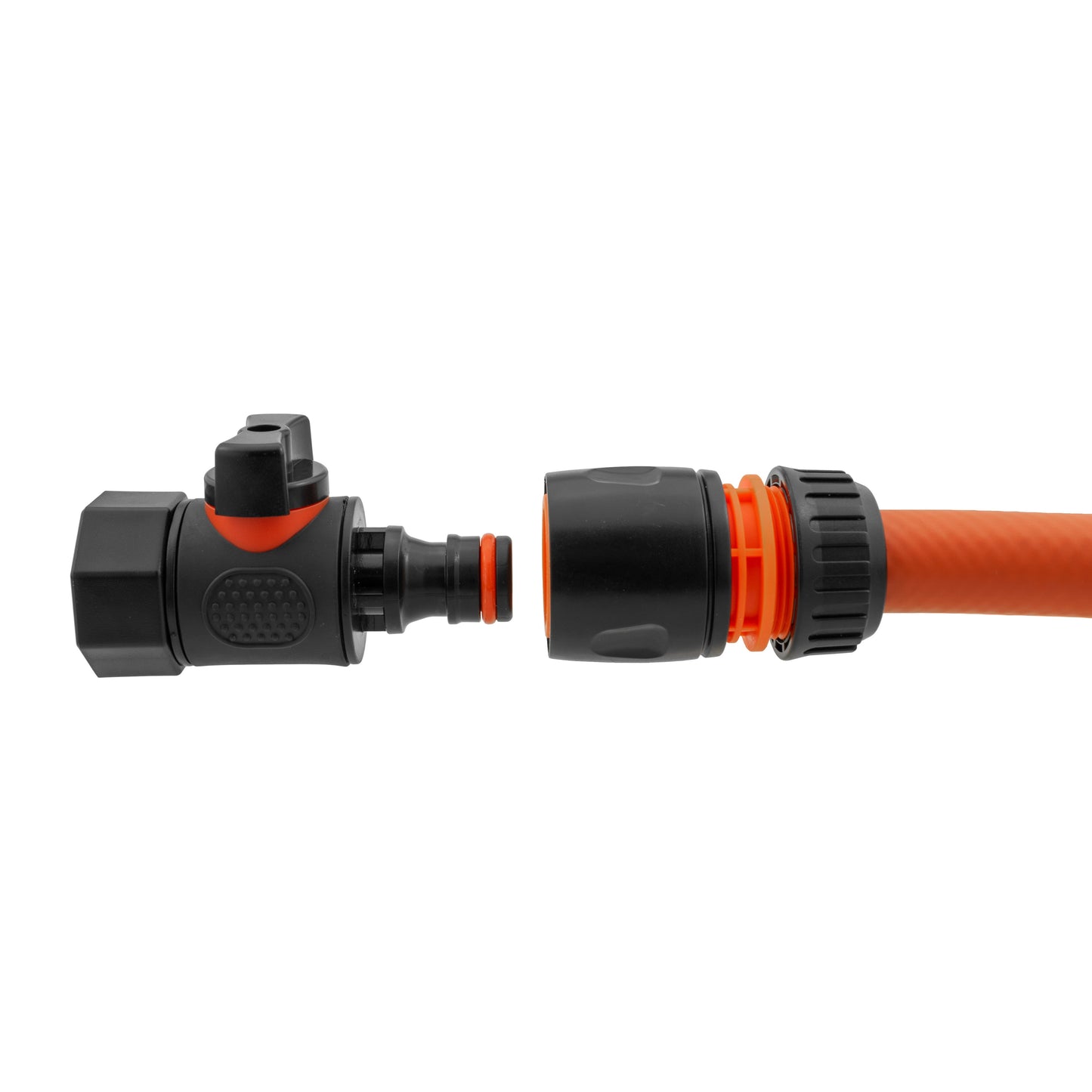 3/4in BSPF Thread Quick Connect Valve with Hose Connector Black Water Connector