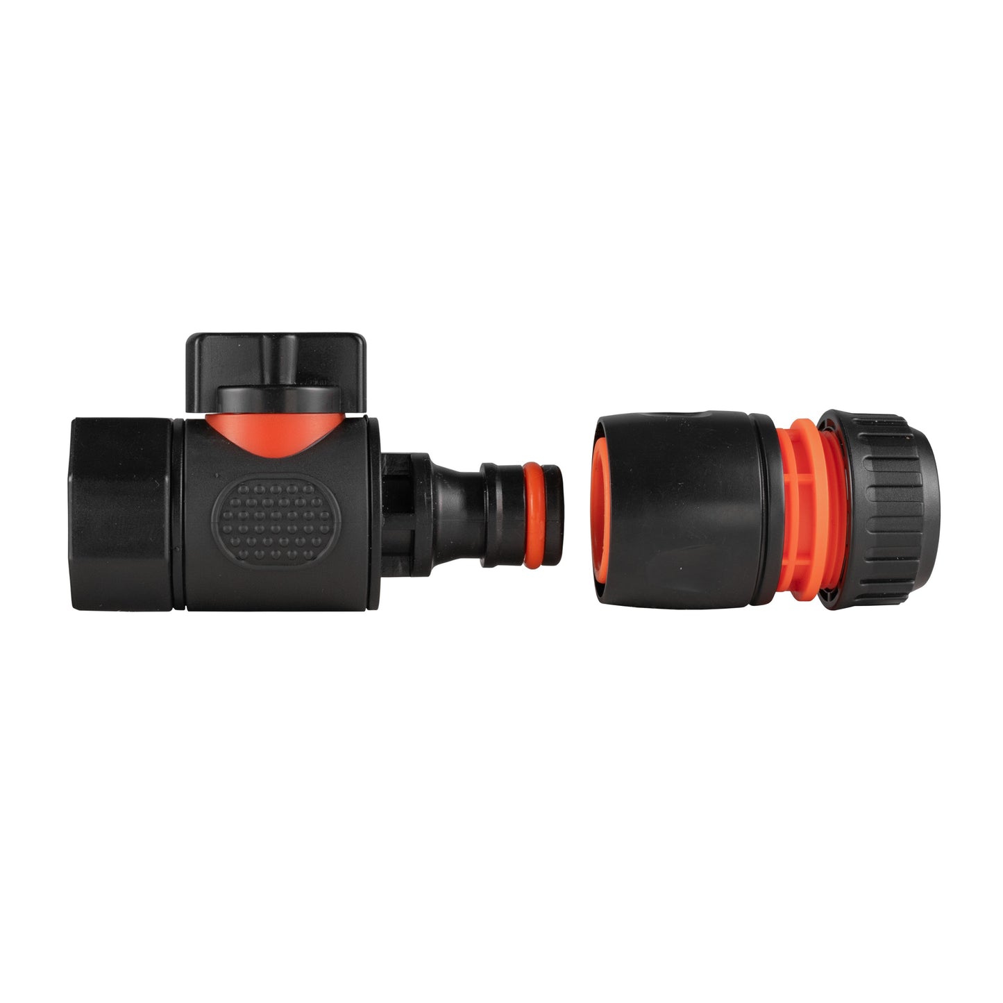 3/4in BSPF Thread Quick Connect Valve with Hose Connector Black Water Connector