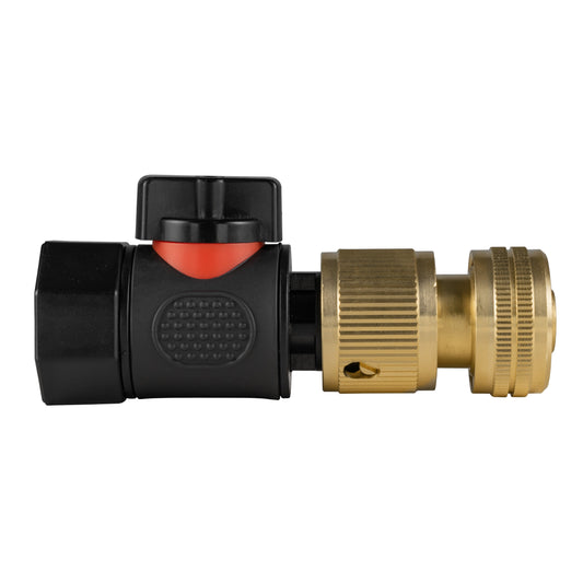 3/4in BSPF Thread Quick Connect Valve with Hose Connector Brass Water Connector