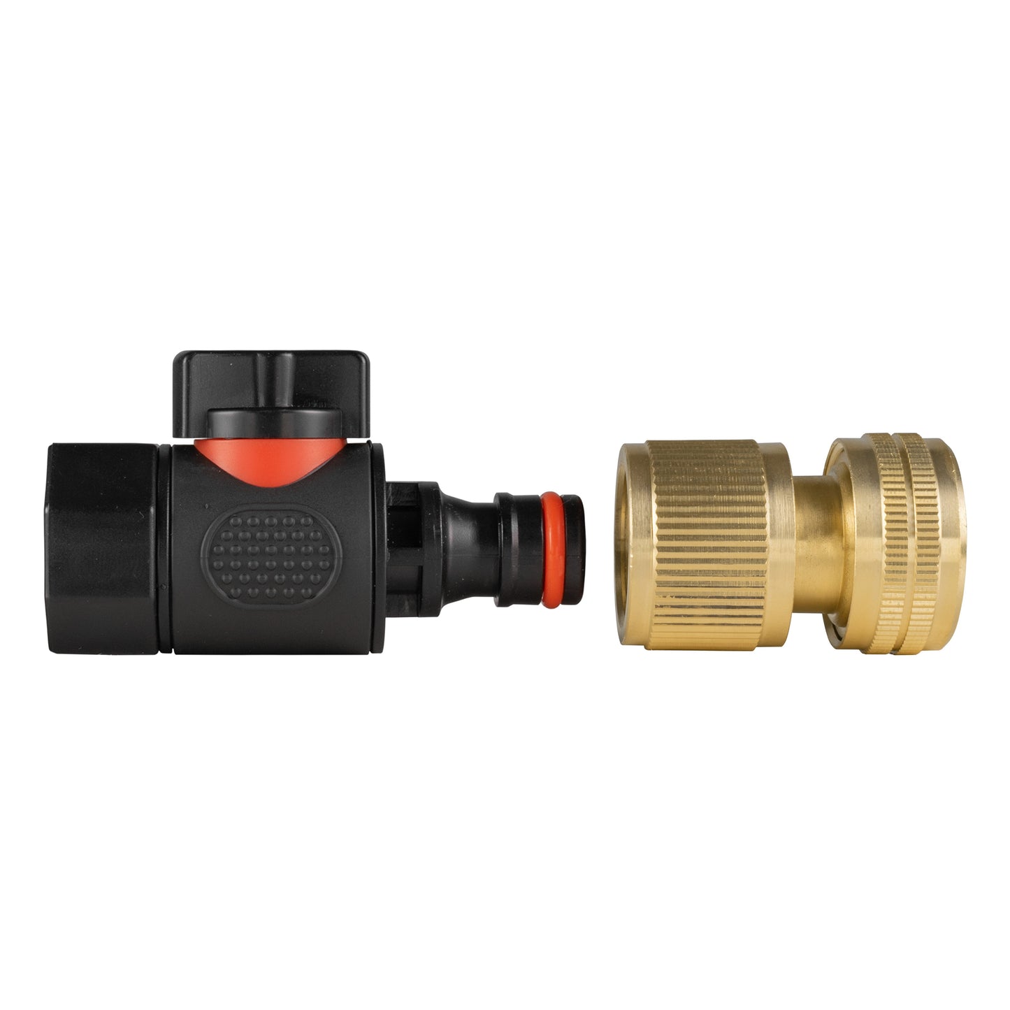 3/4in BSPF Thread Quick Connect Valve with Hose Connector Brass Water Connector
