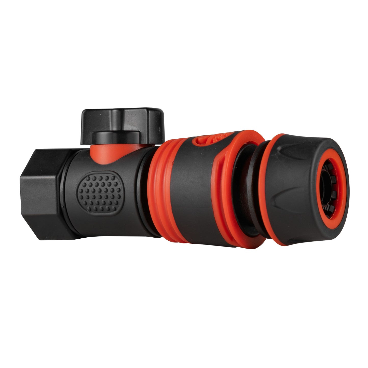 3/4in BSPF Thread Quick Connect Valve with Hose Connector Black Soft Tap Adapter