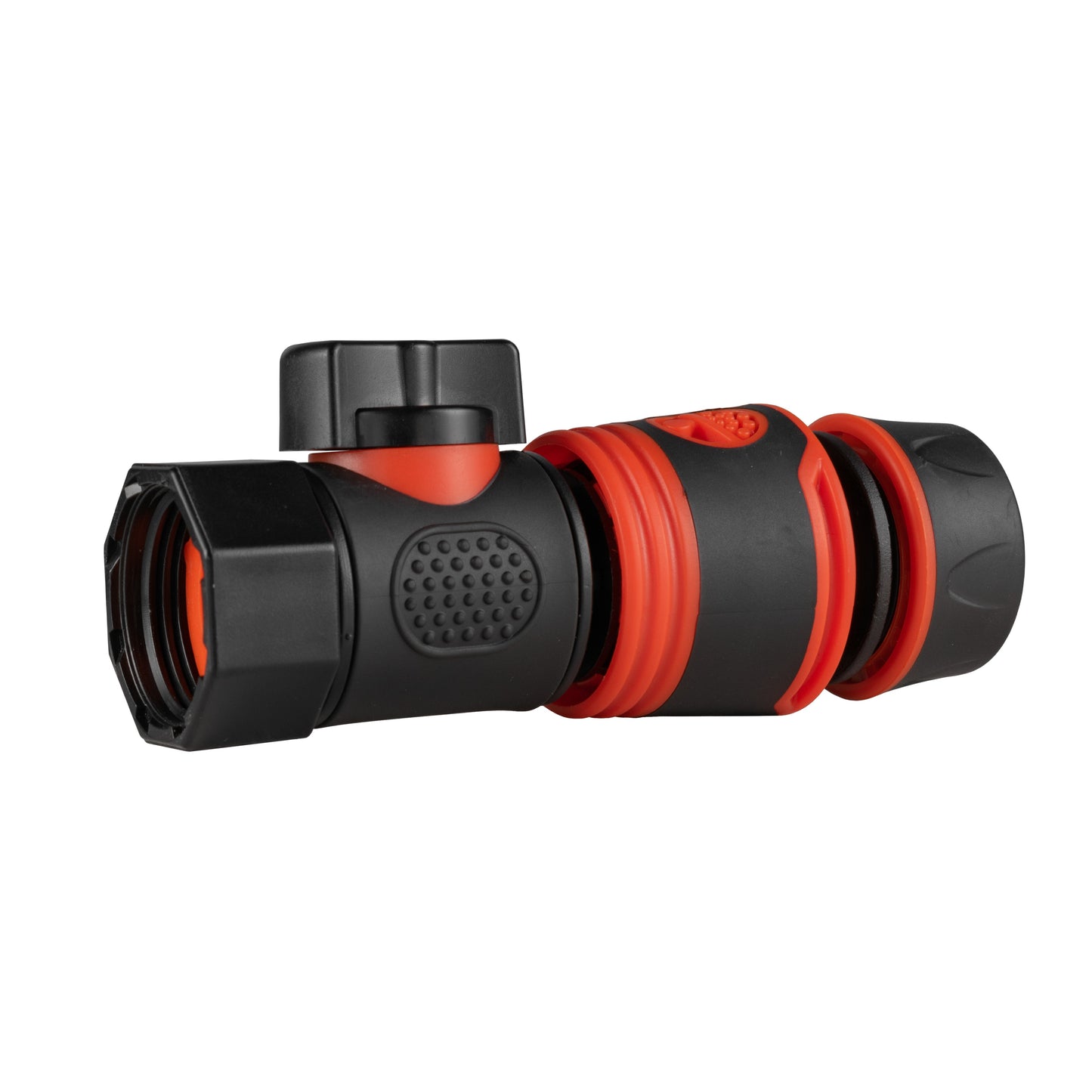 3/4in BSPF Thread Quick Connect Valve with Hose Connector Black Soft Tap Adapter