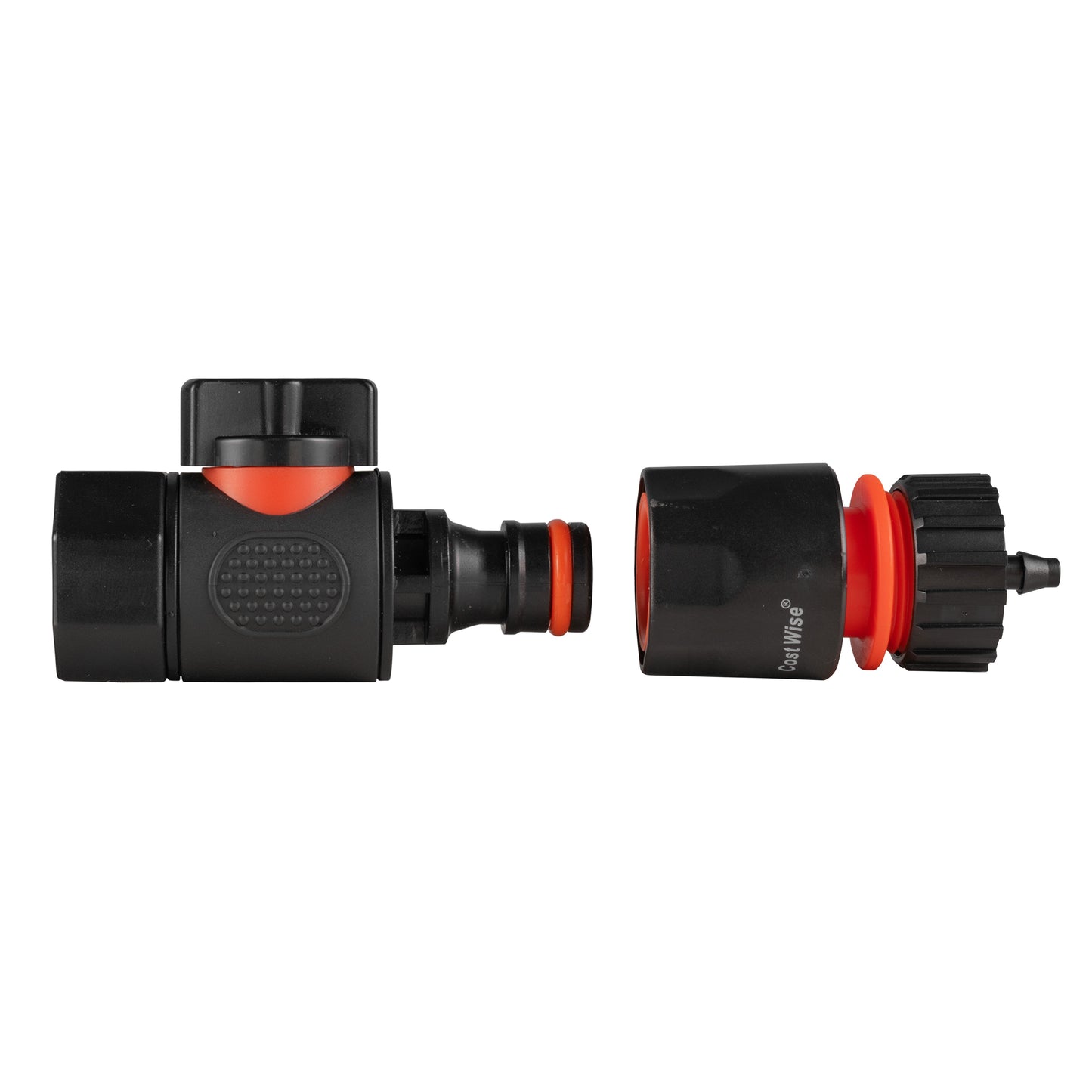 3/4in BSPF Thread Quick Connect Valve with Hose Connector 4mm Barb Tap Adapter