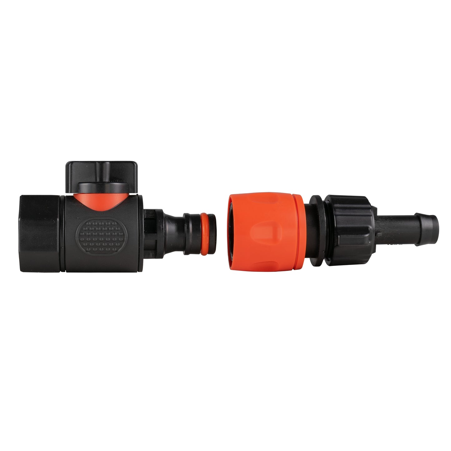 3/4in BSPF Thread Quick Connect Valve with Hose Connector 16mm Barb Tap Adapter