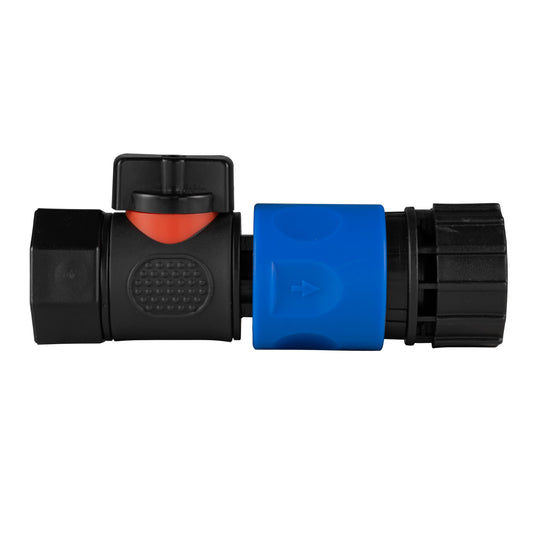 3/4in BSPF Thread Quick Connect Valve with Hose Connector 3/4in BSPF Tap Adapter