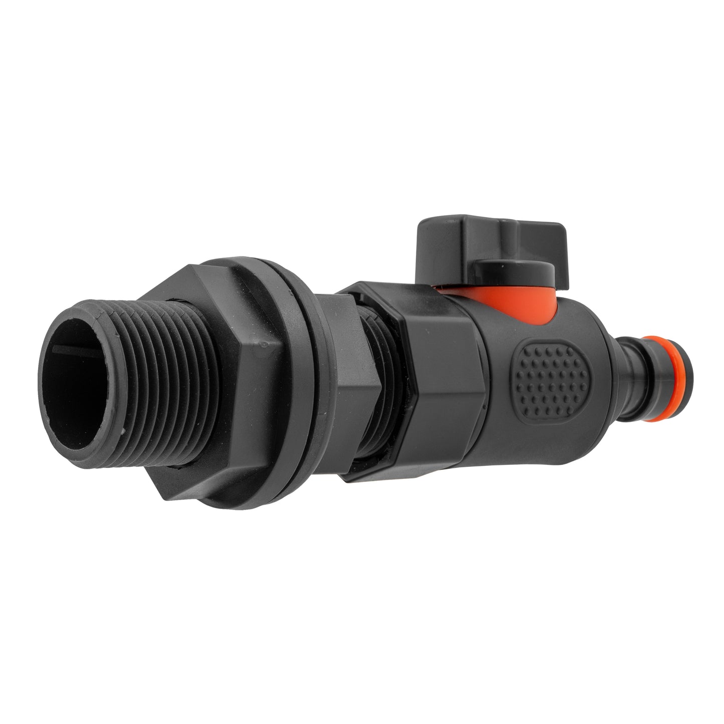 Water Butt Connector 3/4in BSP with BSPF Thread-Quick Connect Male Valve