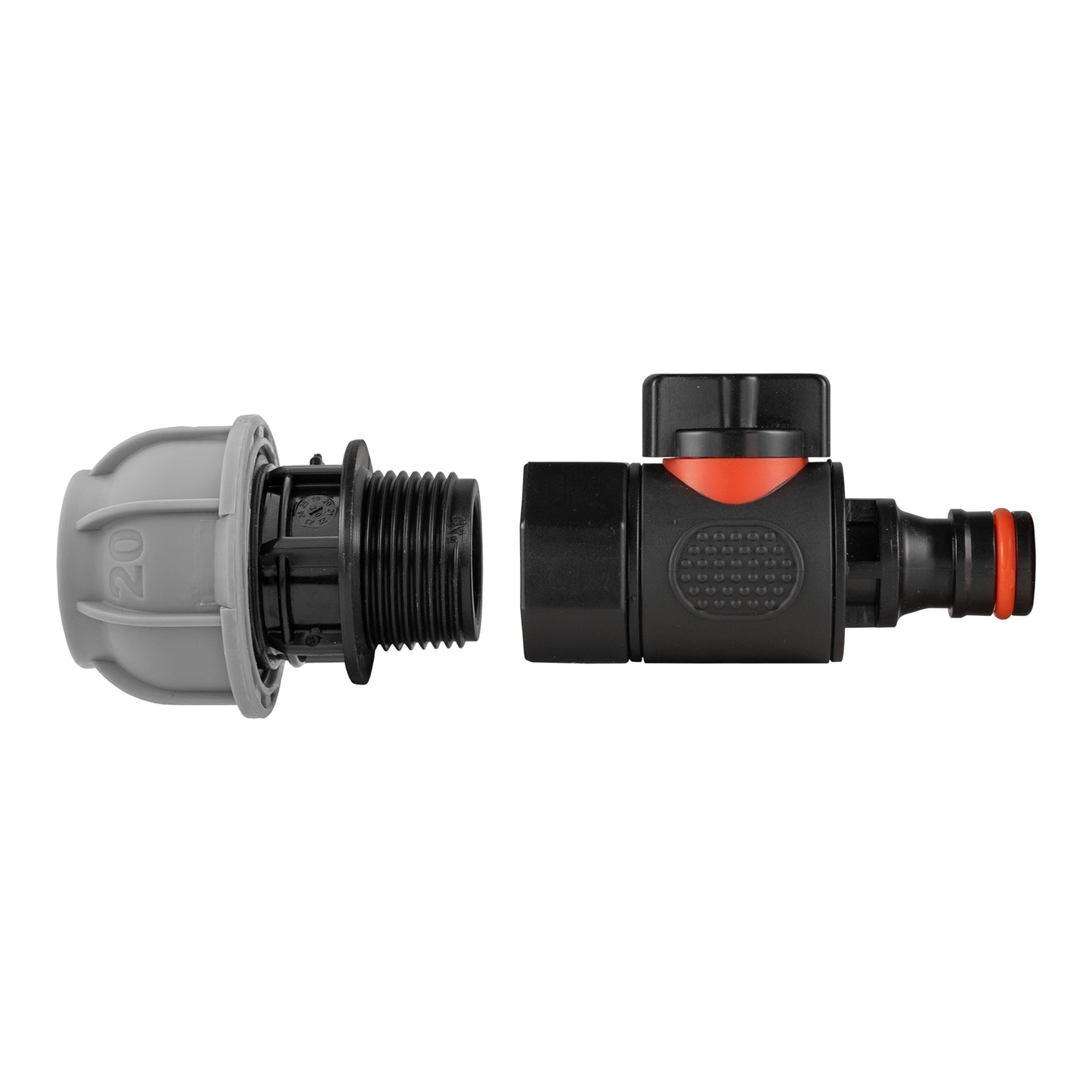 20mm MDPE Straight with BSPF Thread-Quick Connect Male Valve for Water Connector