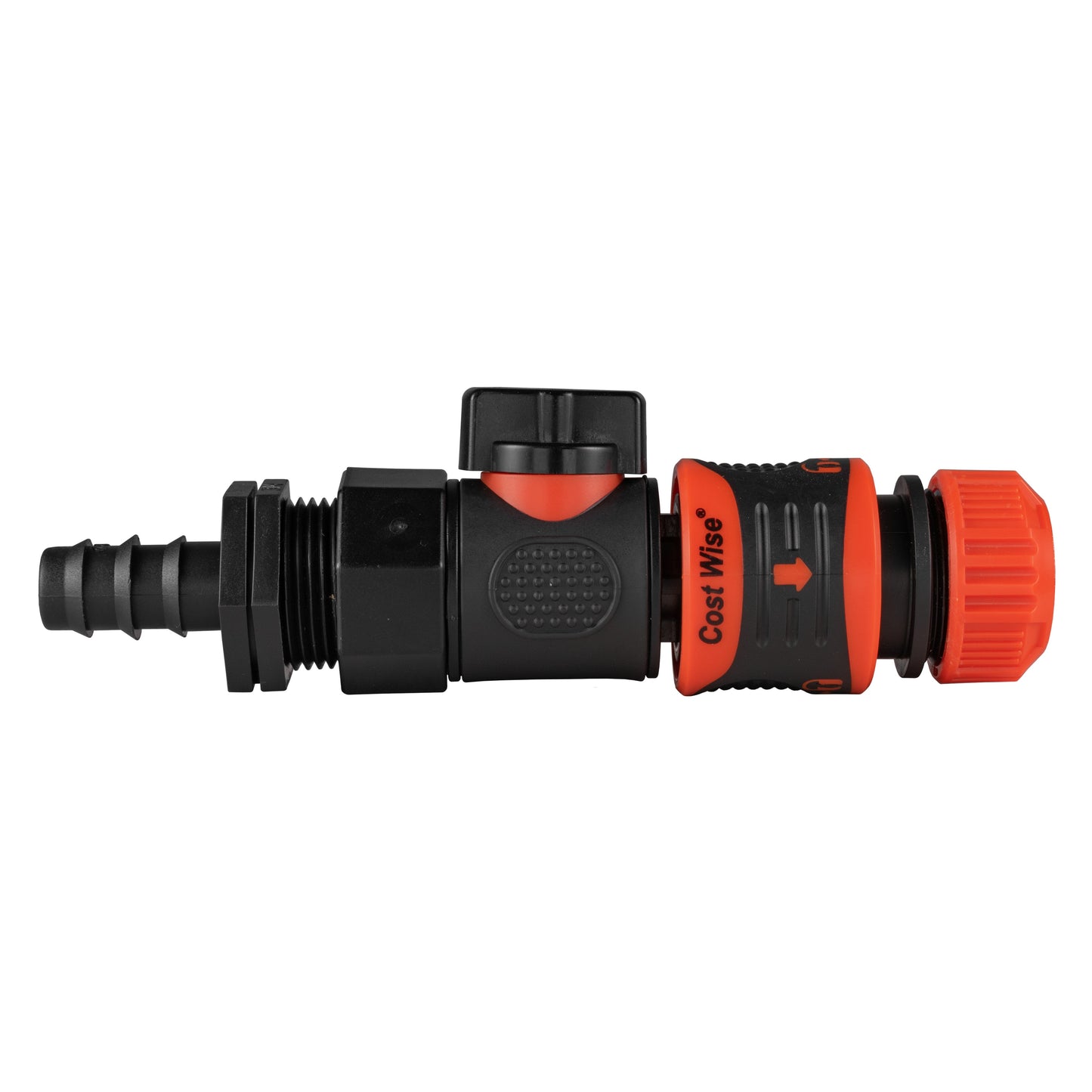 16mm Barbed Straight with BSPF-Quick Connect Valve and Hose Connector Lock