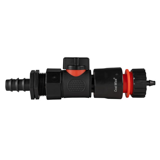 16mm Barbed Straight with BSPF-Quick Connect Valve and Hose Connector 4mm Barb