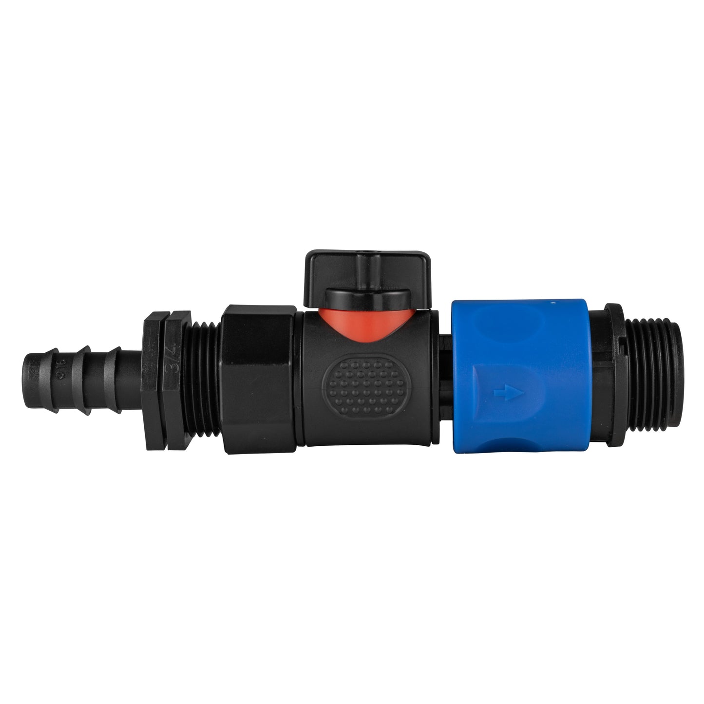 16mm Barbed Straight with BSPF-Quick Connect Valve and Hose Connector 3/4in BSPM