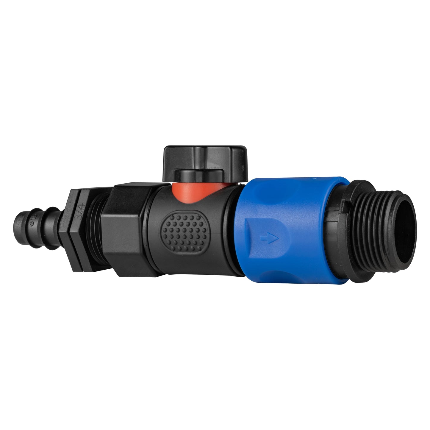 16mm Barbed Straight with BSPF-Quick Connect Valve and Hose Connector 3/4in BSPM
